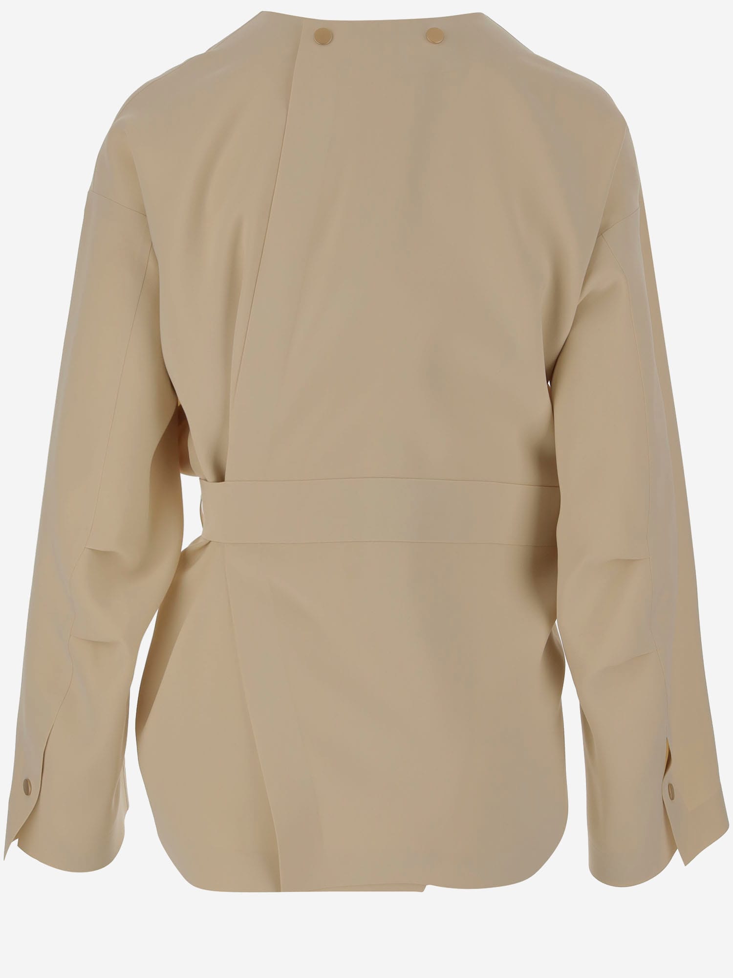 Giorgio Armani Nylon Jacket In Beige