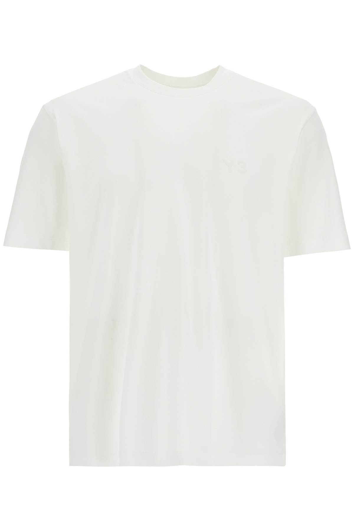 White Cotton T-shirt With Wide Neckline