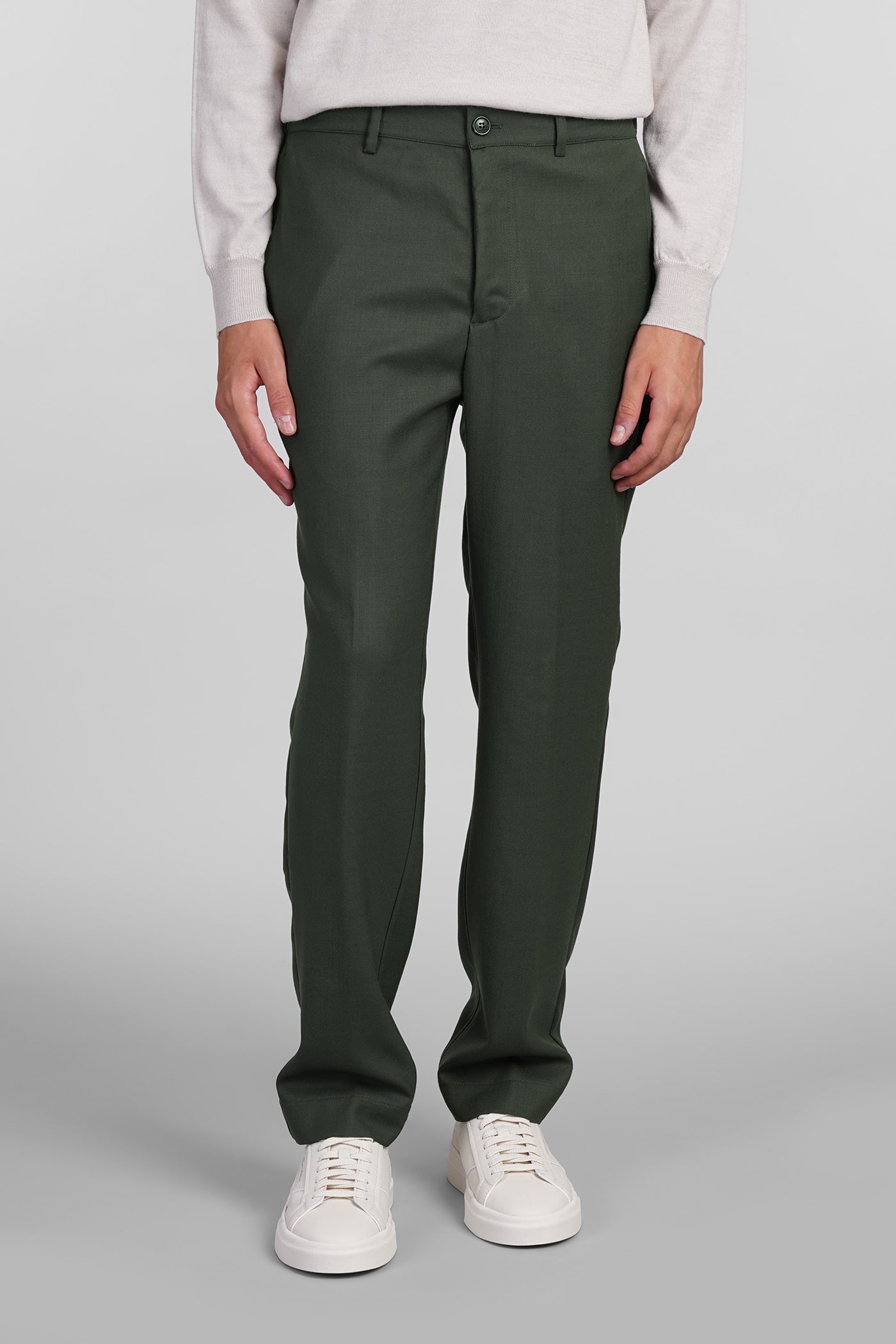 Pants In Green Wool