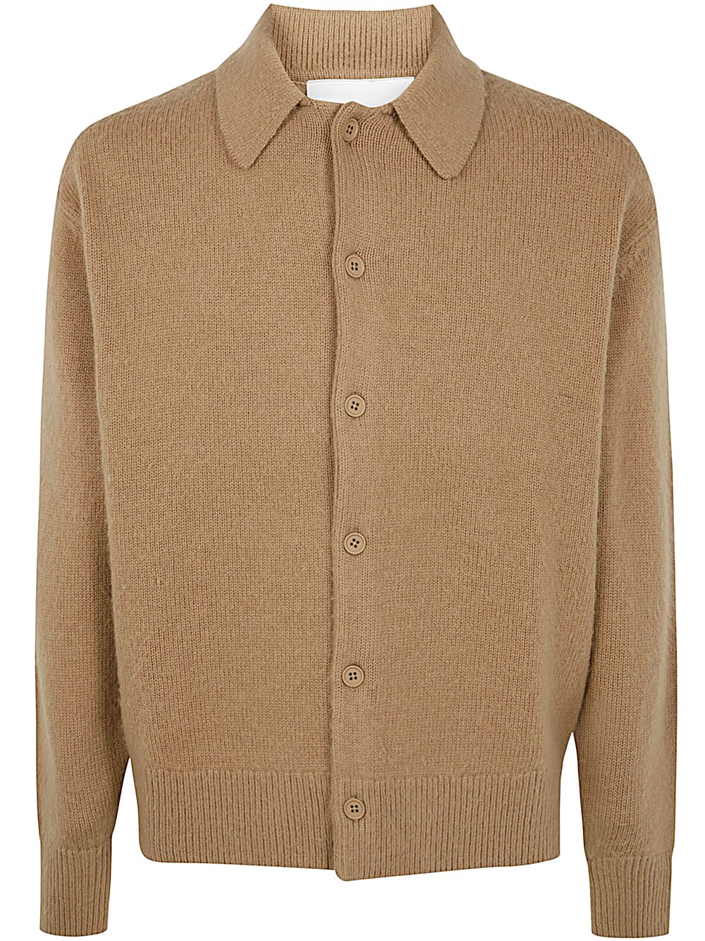 Shop Axel Arigato Ode Collared Cardigan In Camel