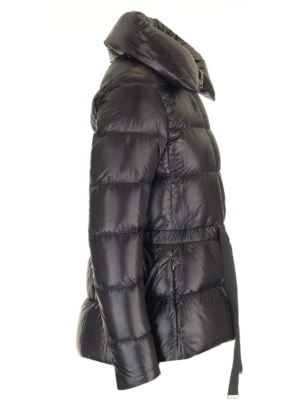 Shop Herno Down Coat In Black