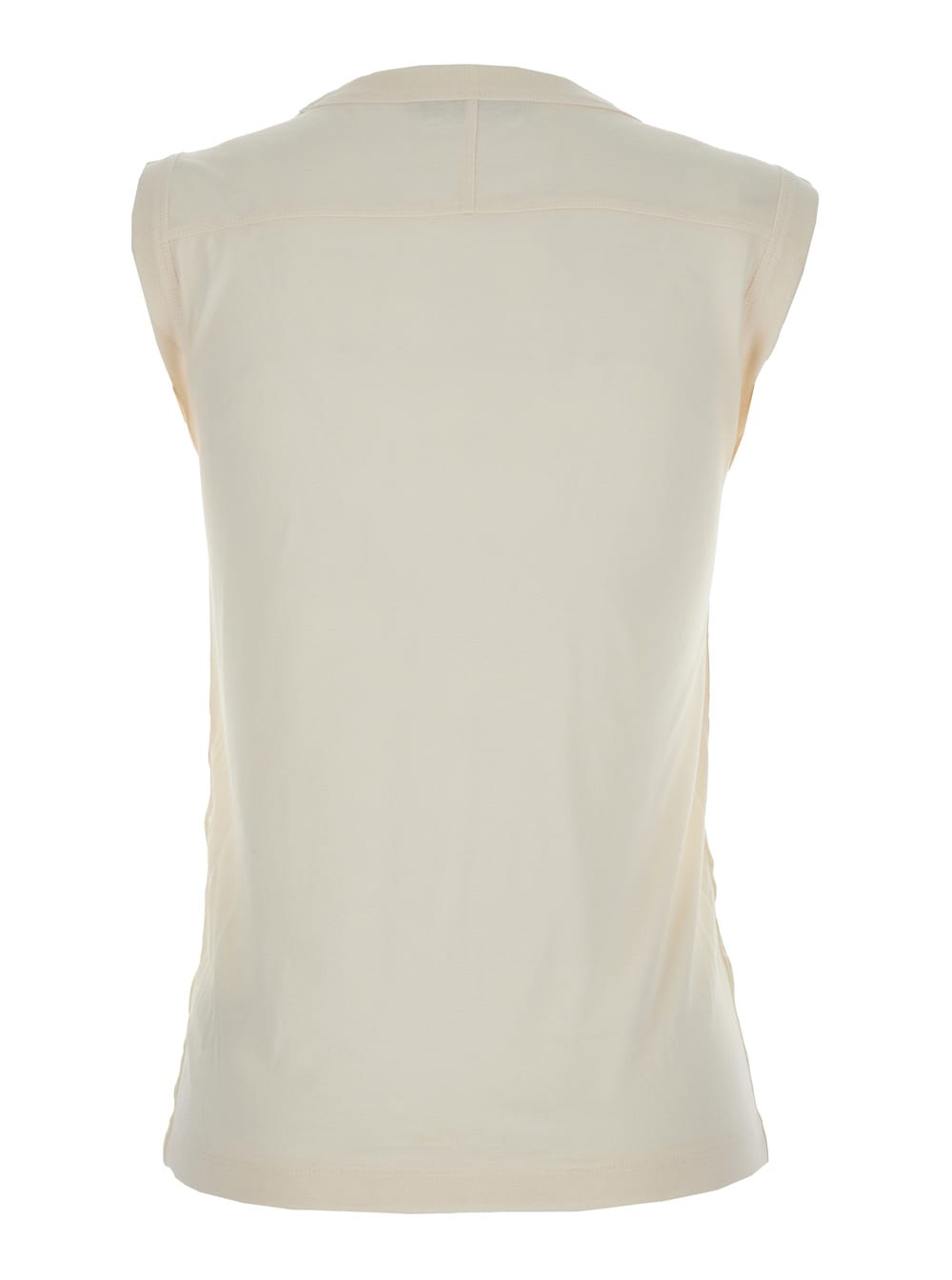 Phoebe Philo White Crewneck Sleeveless Tank Top In Cotton Woman In White