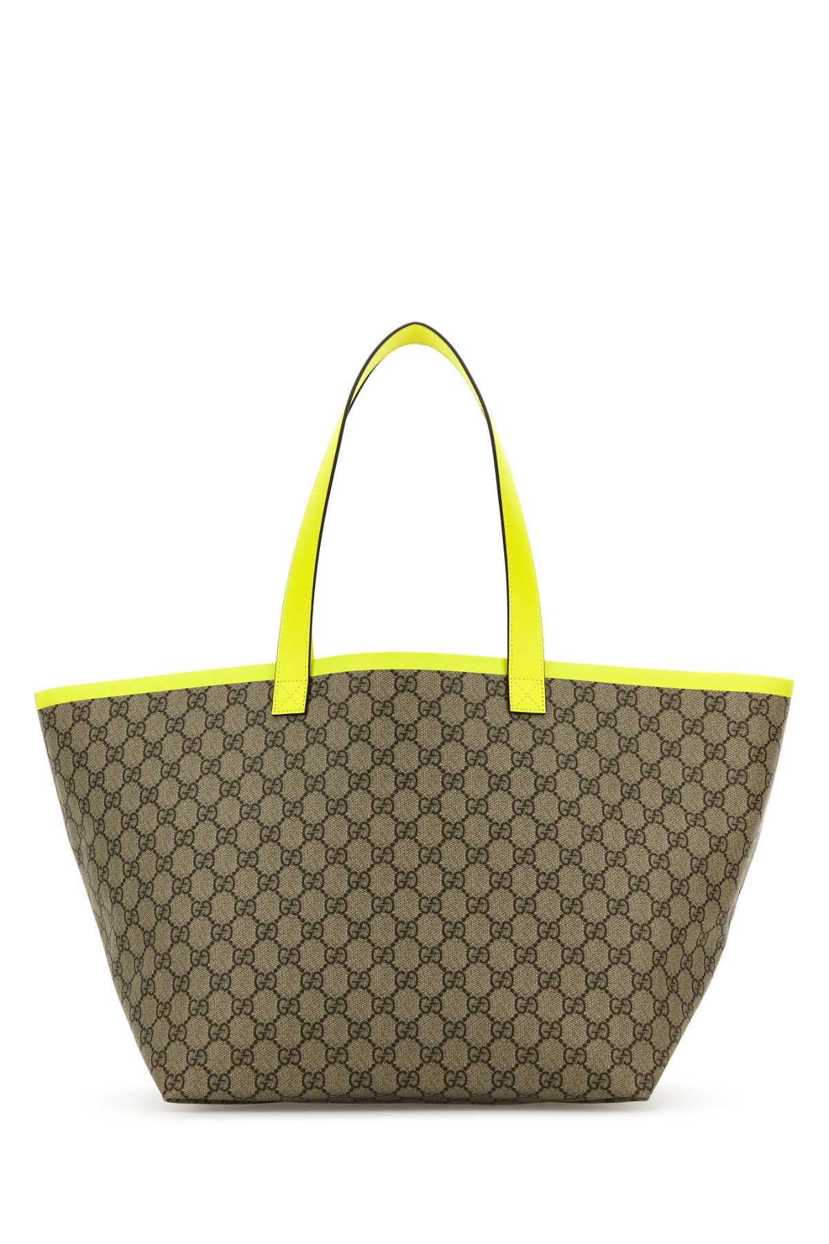 Gucci Gg Supreme Fabric Medium  Totissima Shopping Bag In Yellow