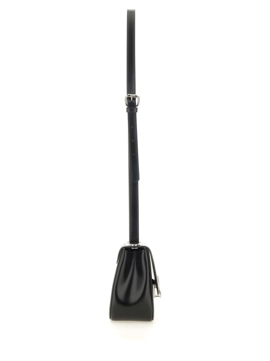 Shop Vivienne Westwood Black Leather Linda Crossbody Bag