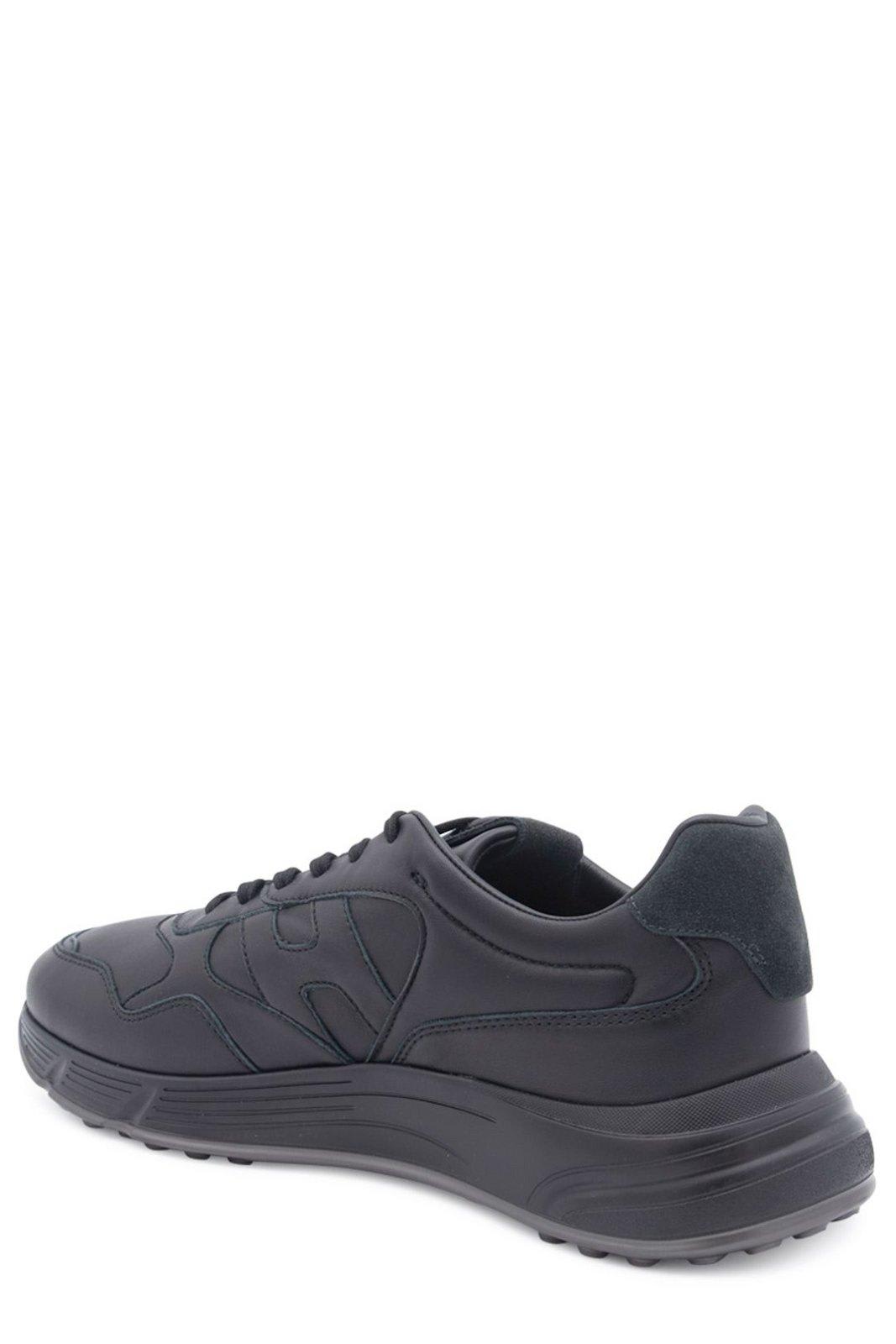 Shop Hogan Hyperlight Lace-up Sneakers In Black