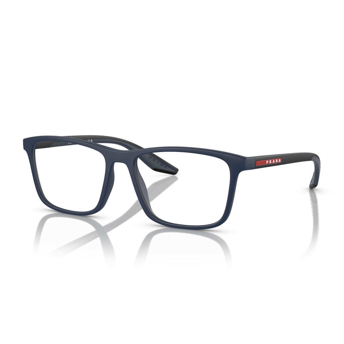 Prada Linea Rossa Ps 01qv Tfy1o1 Gomma Blu Glasses In Gray