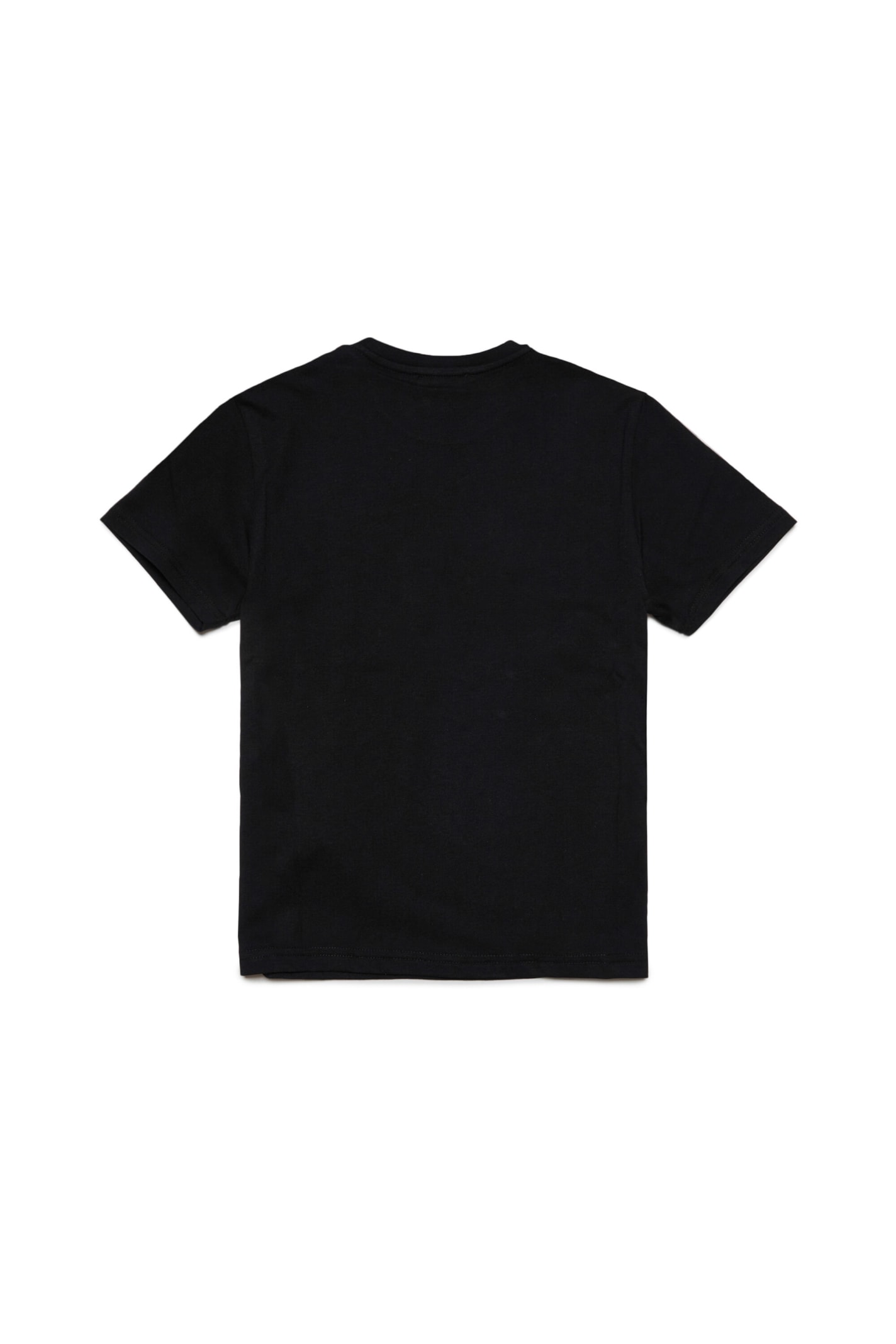 Shop Dsquared2 D2t971u Relax-eco T-shirt Dsquared Organic Cotton Jersey Crewneck T-shirt With Logo In Black