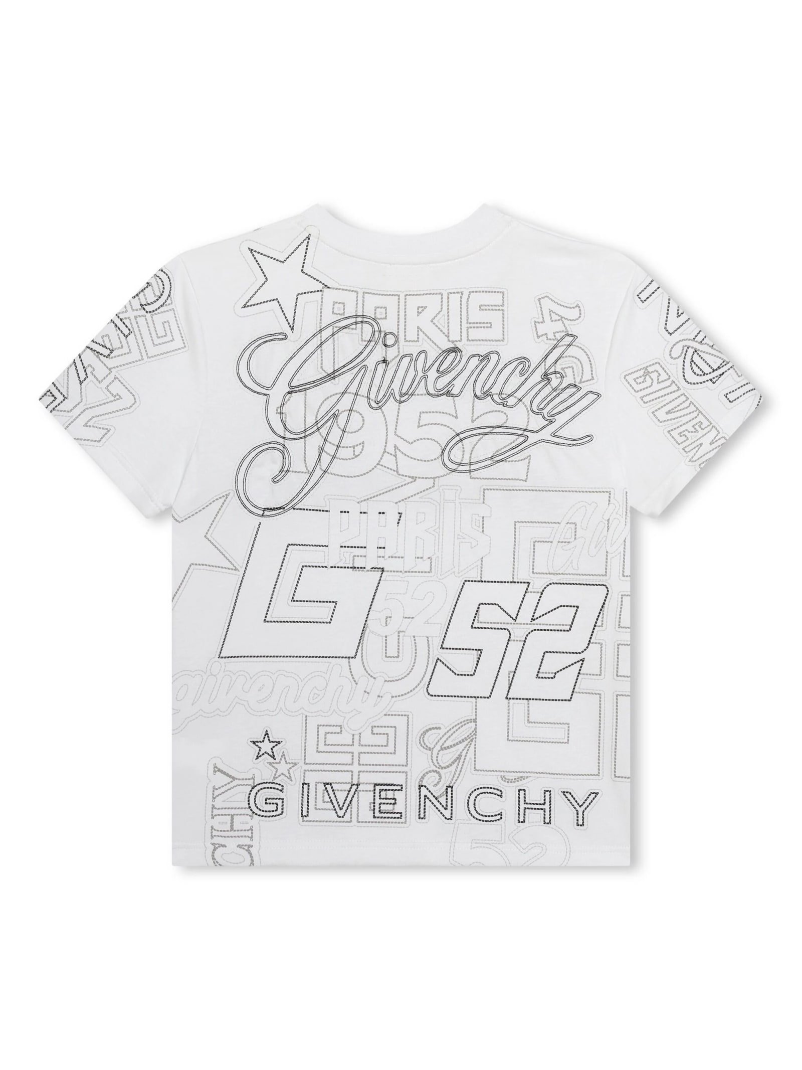 Shop Givenchy White T-shirt With All-over Print