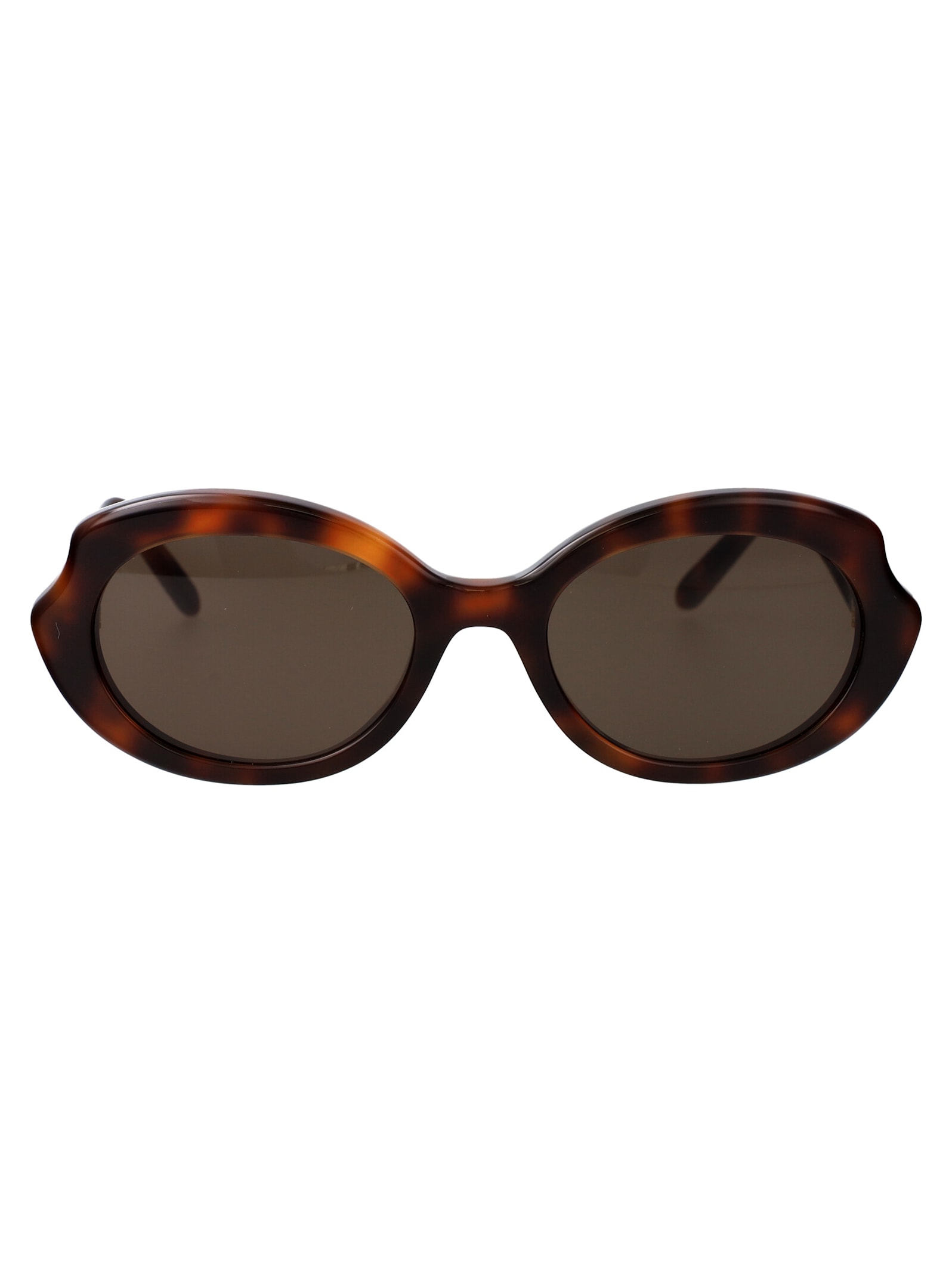 Shop Loewe Slim Sunglasses In Havana