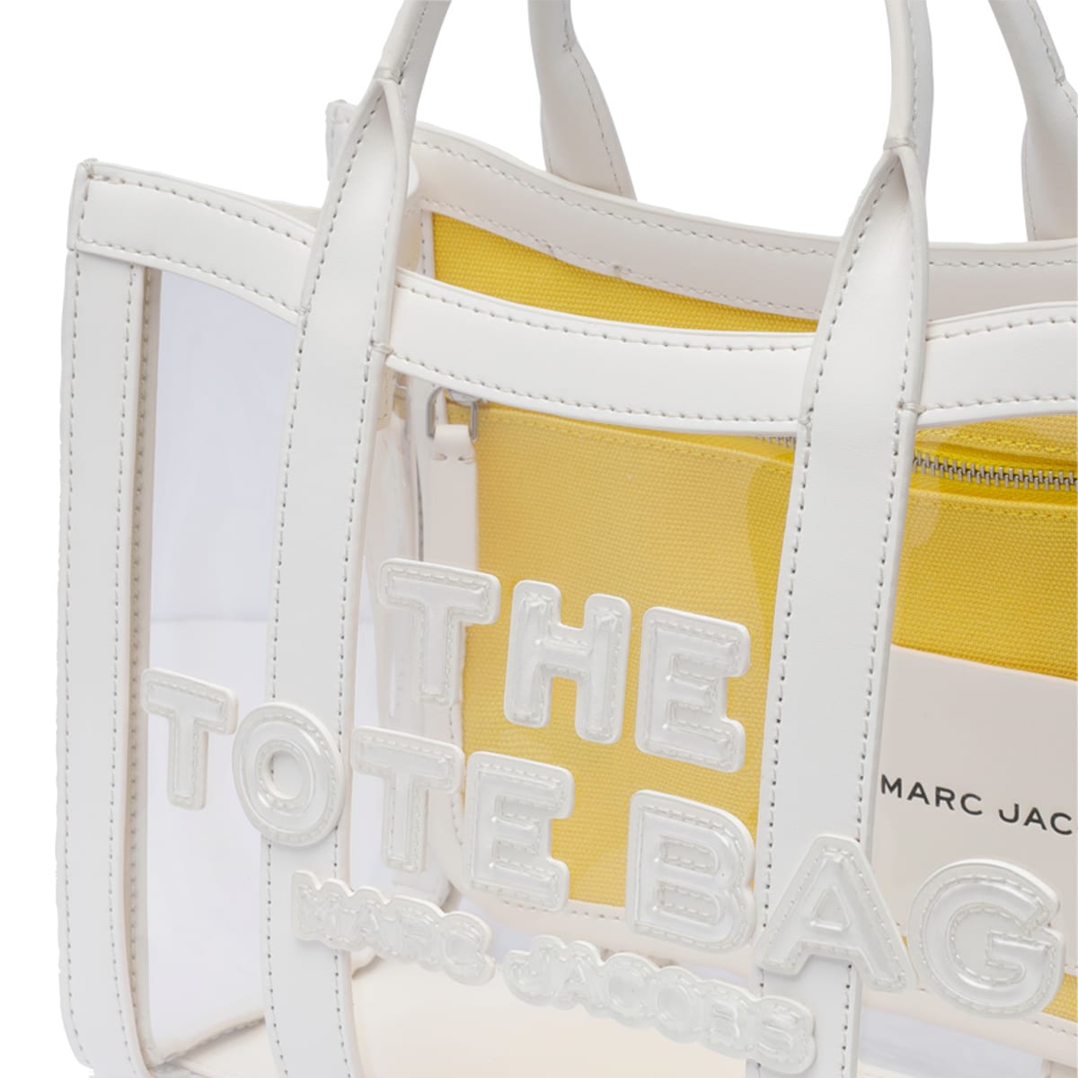 Shop Marc Jacobs The Mesh Small Tote In White