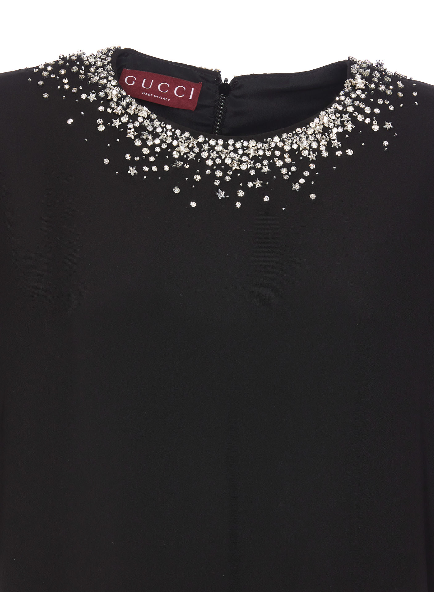 Gucci Women Crystals Dress In Black