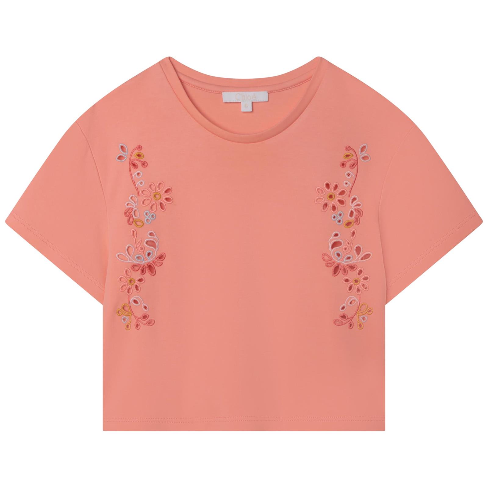 CHLOÉ BRODERIE ANGLAISE LACE T-SHIRT