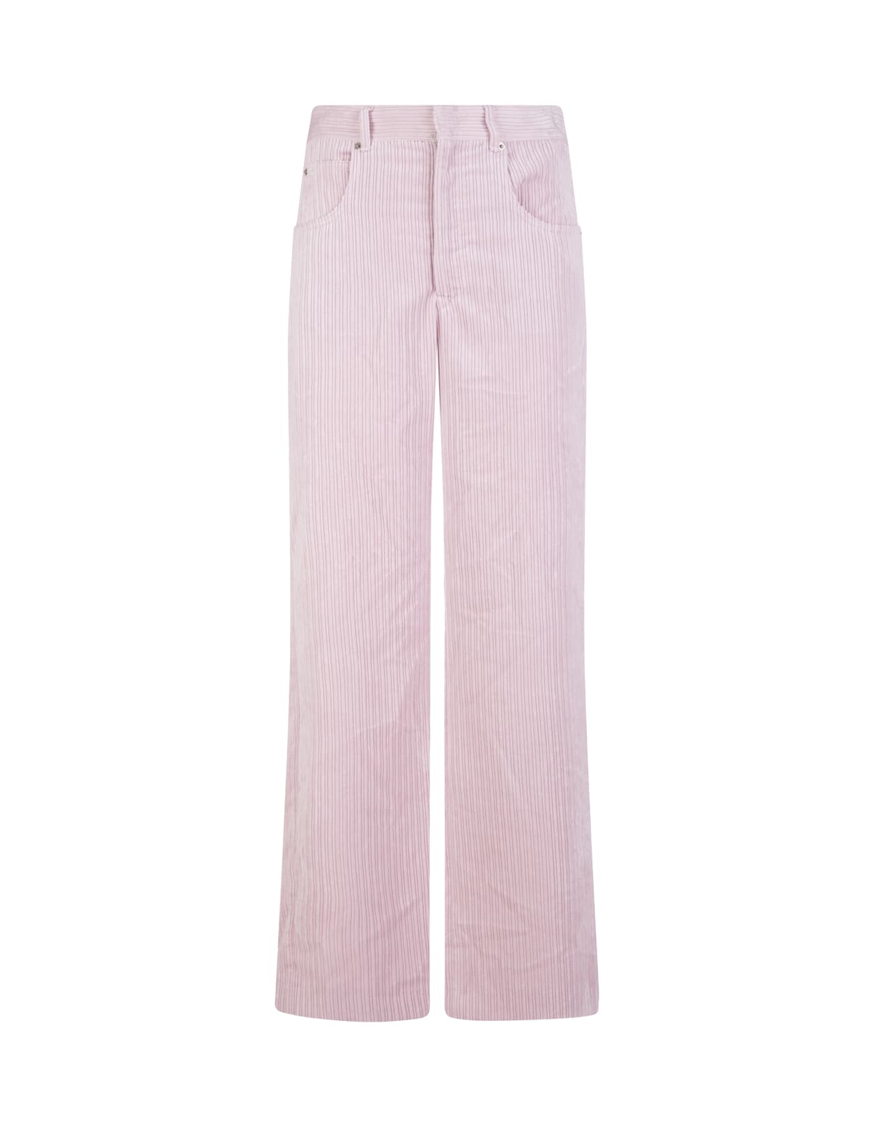 Isabel Marant Woman Milorsy Flared Trousers In Pink Corduroy
