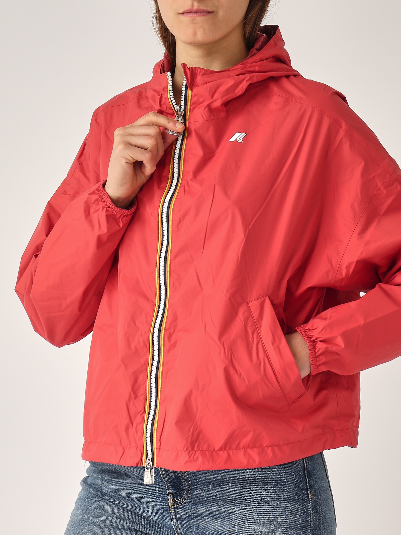 K-way Laurette Plus.2 Double Jacket In Red