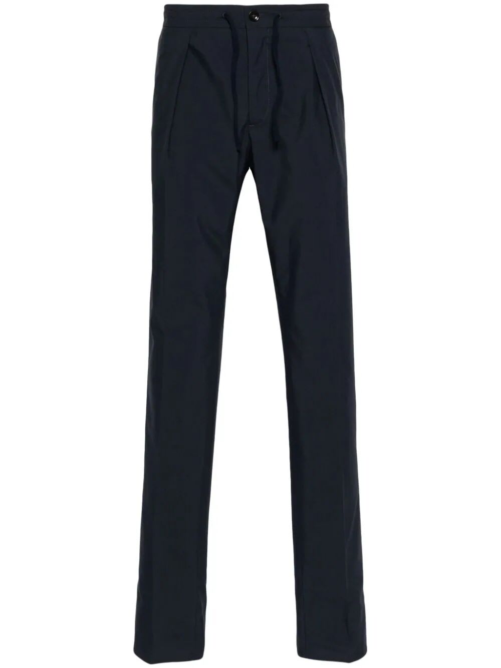 Shop Incotex Model A44 Regular Fit Trousers In Dark Blue