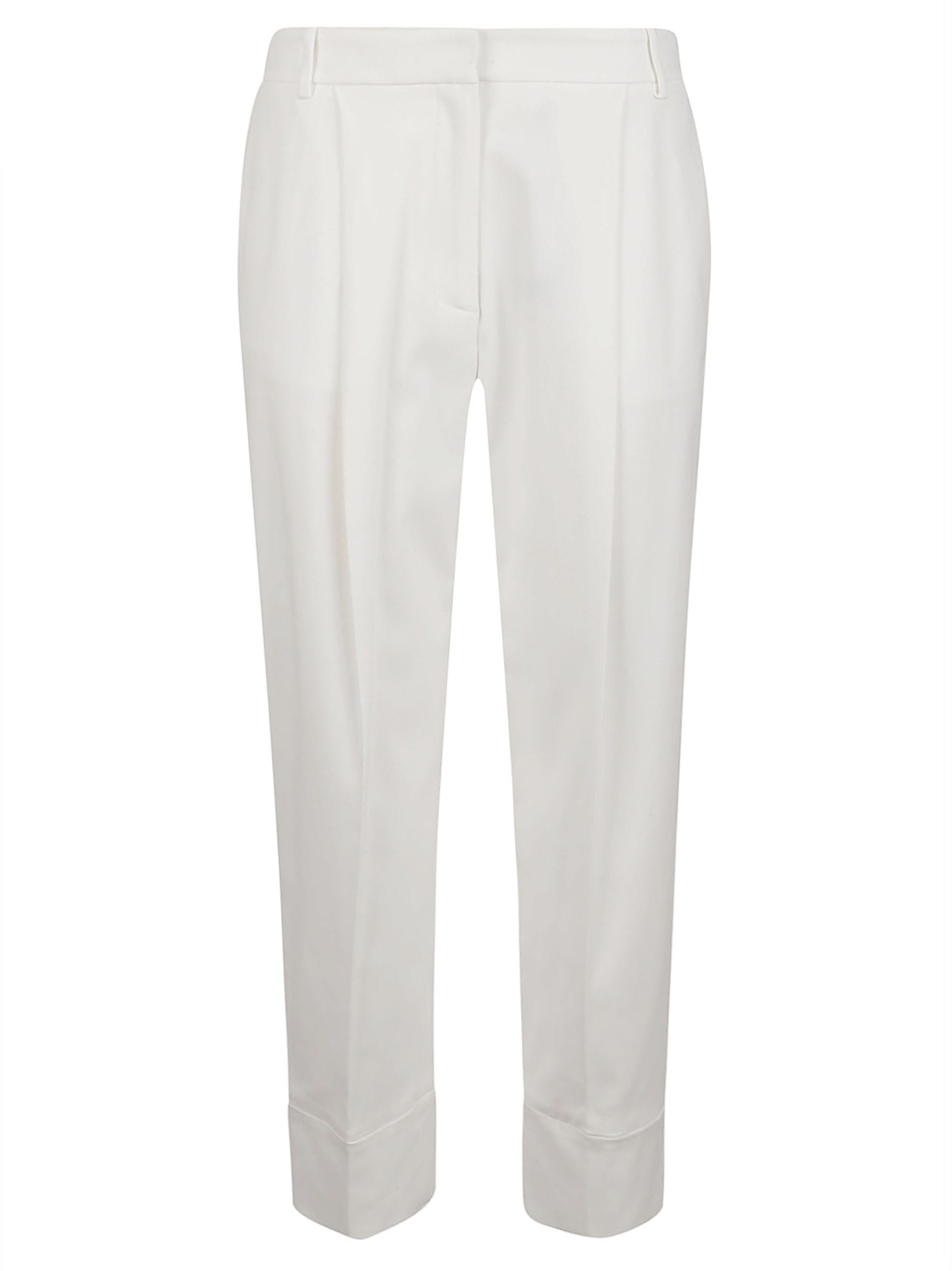 Shop Eleventy Trousers Cream