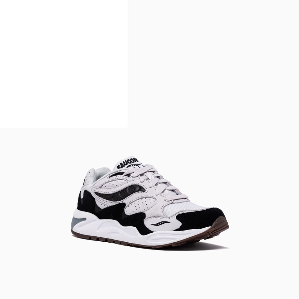 Shop Saucony Grid Sneakers Shadow 2 In Grey/black