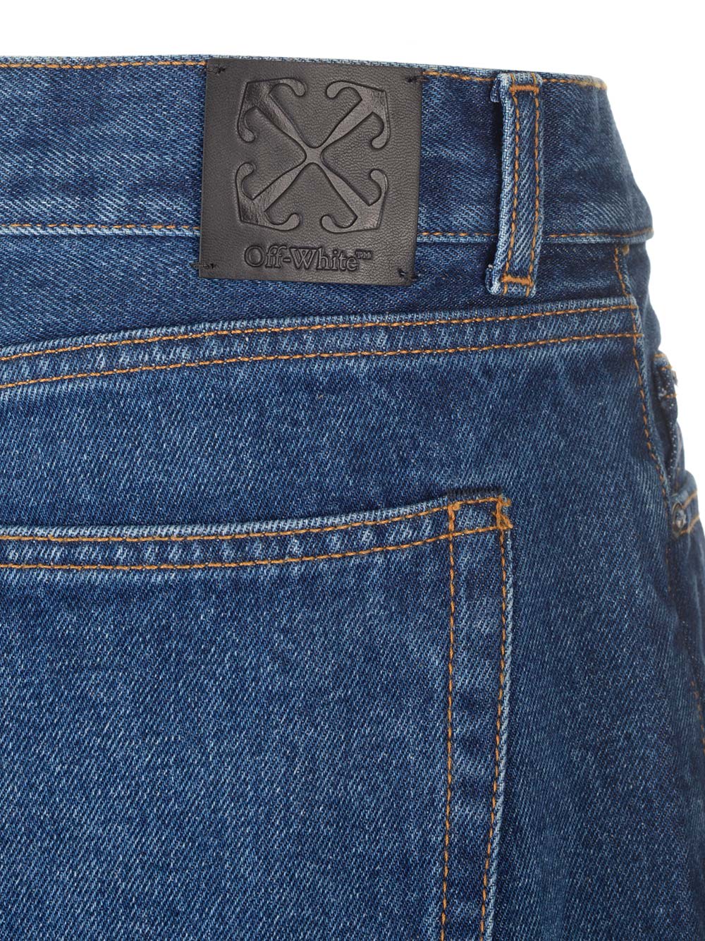 Shop Off-white Skate Jeans In Blu