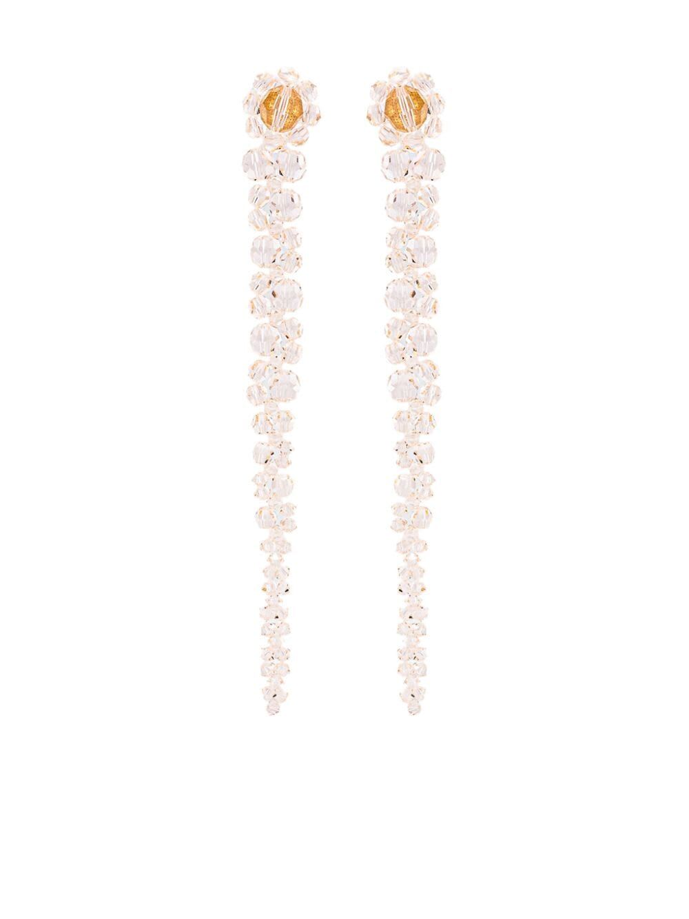 Shop Simone Rocha Drip Earrings In Nude