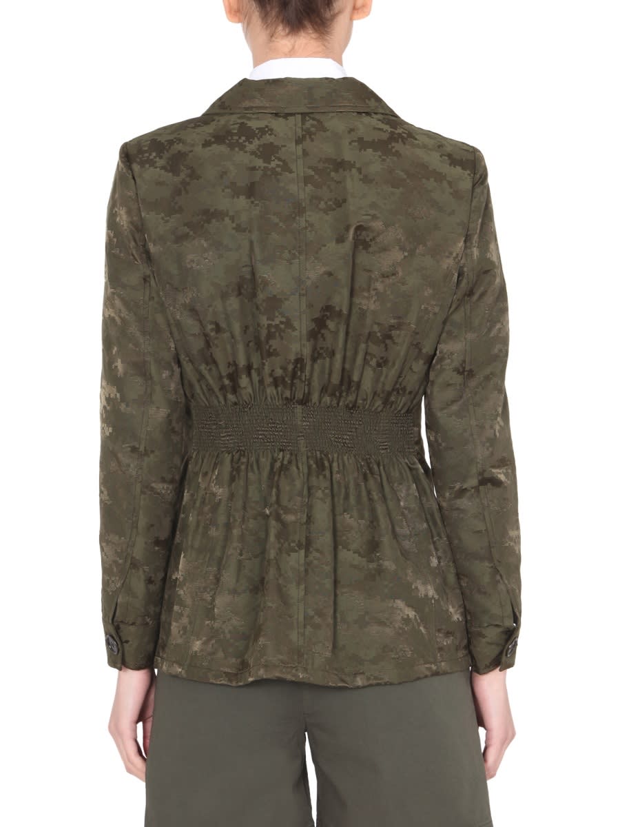 Shop Aspesi Regular Fit Jacket In Military Green