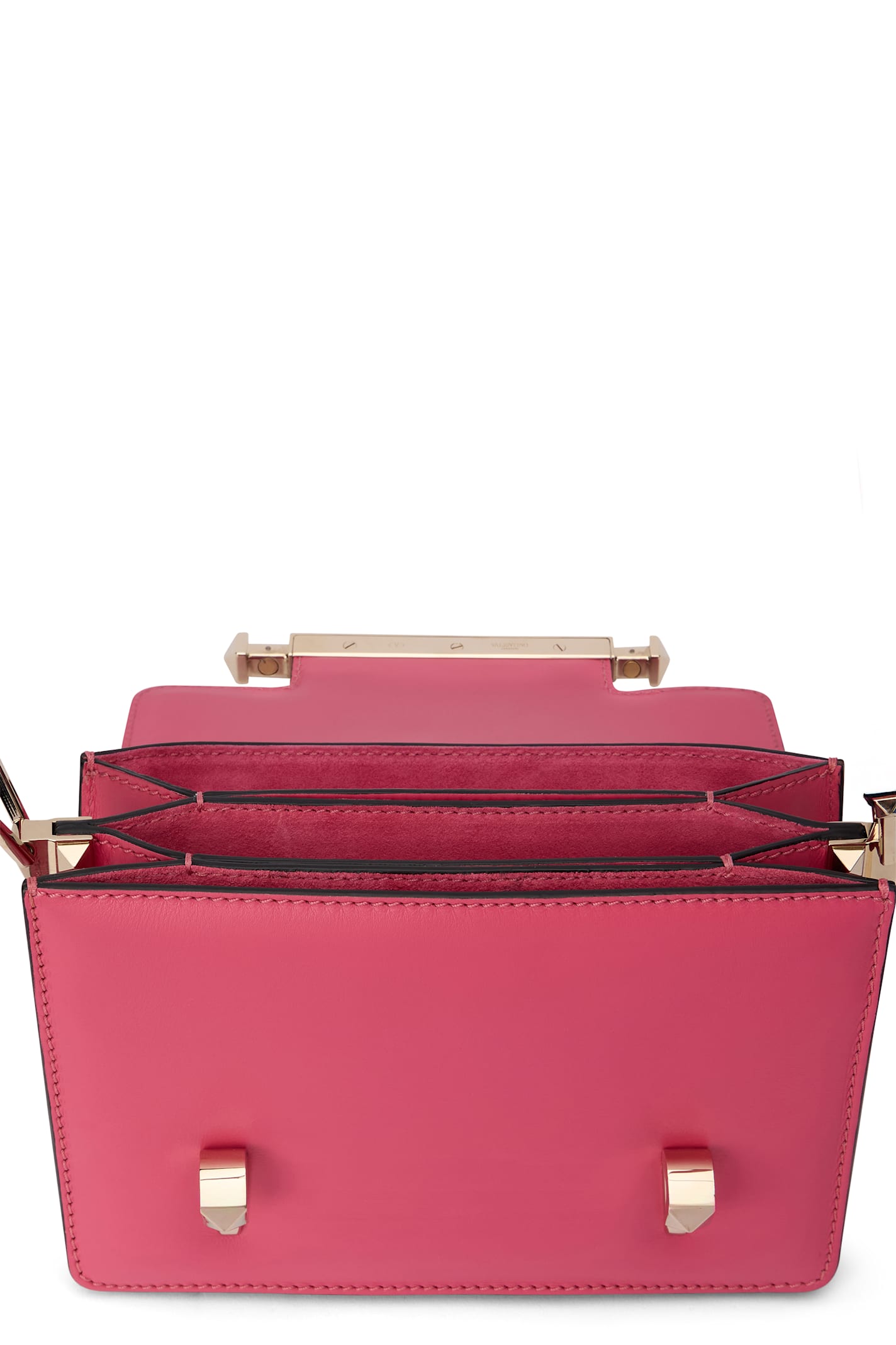 Valentino Leather Crossbody Bag In Pink