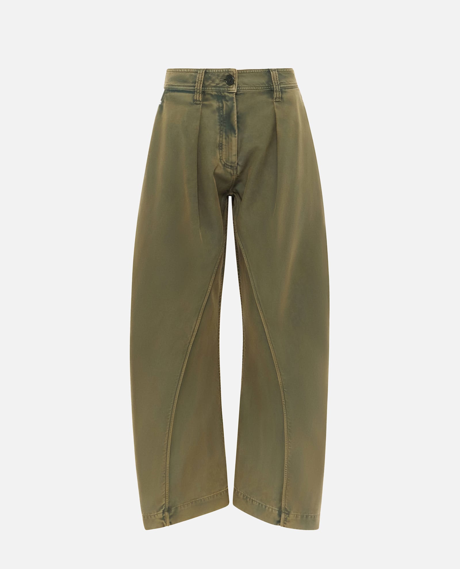 Jw Anderson Twisted Seam Trousers In Green