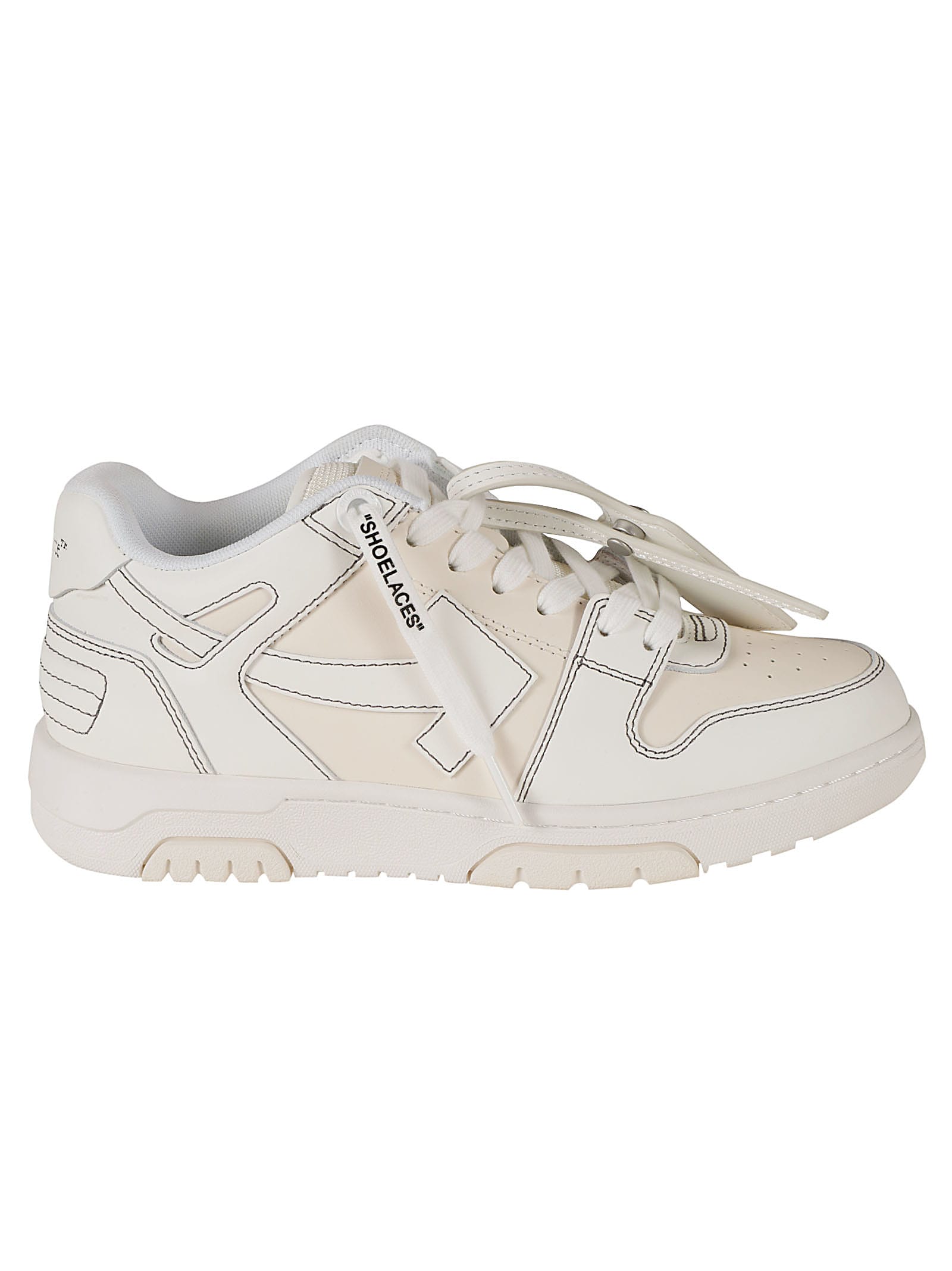 Off-white Out Of Office Sneakers In Bianco E Beige