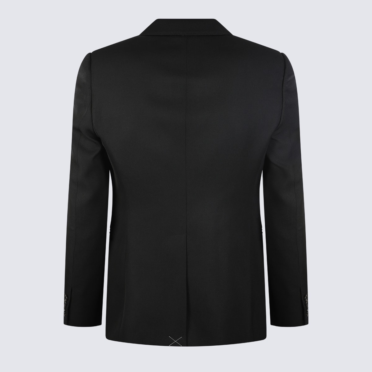 ALEXANDER MCQUEEN BLACK WOOL BLAZER