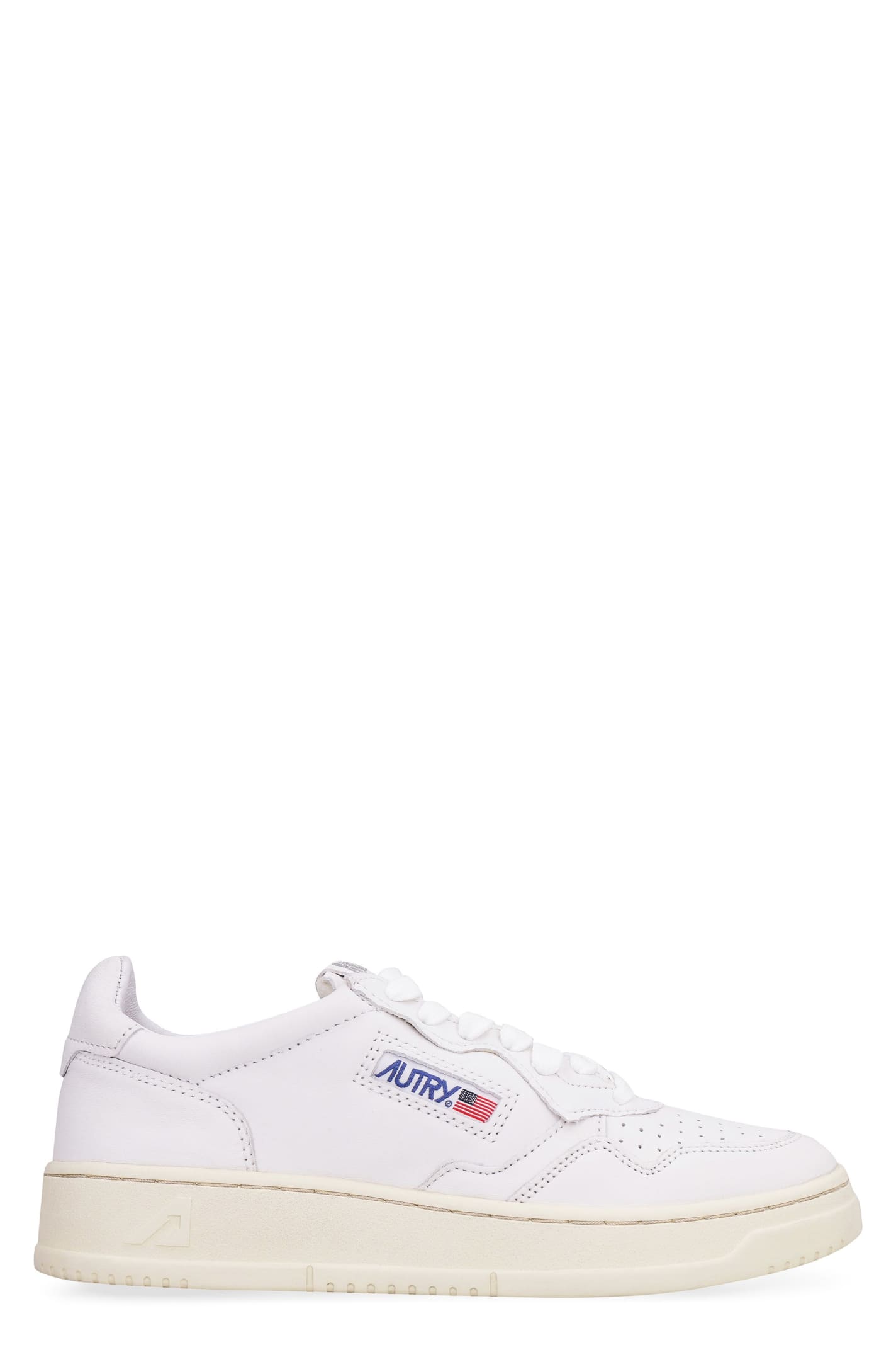 AUTRY MEDALIST LEATHER LOW-TOP SNEAKERS 