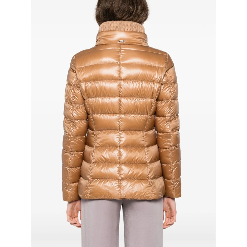 Herno Quilted Down Jacket In Brown