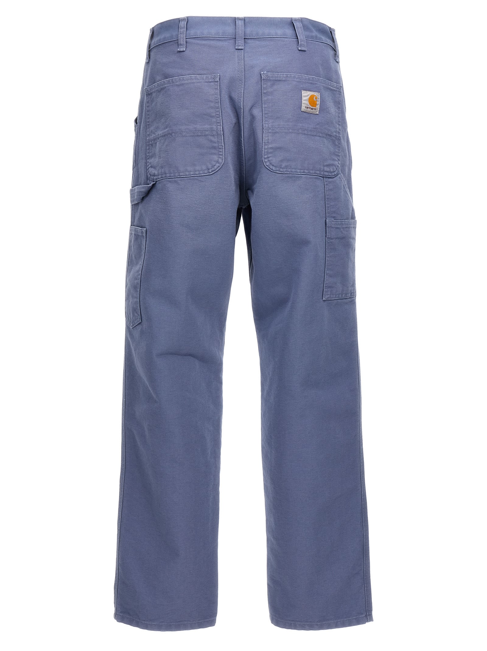 Shop Carhartt Single Knee Trousers In Light Blue