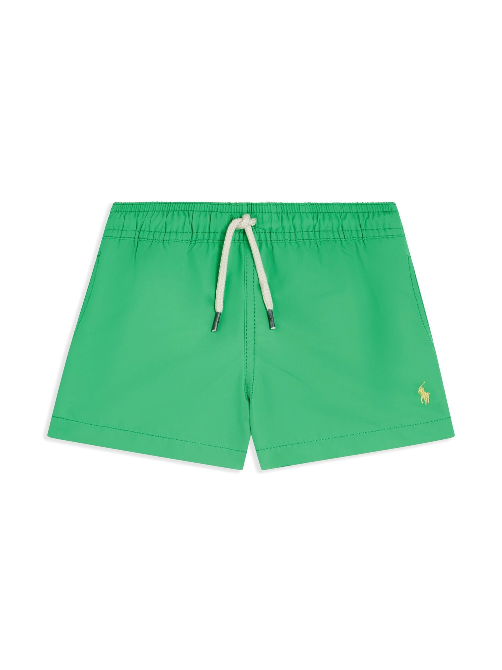 Shop Ralph Lauren Green Swimwear With Yellow Pony