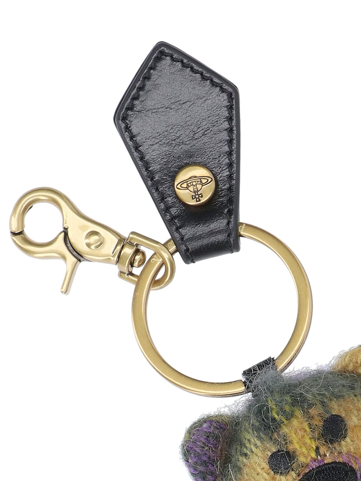 Shop Vivienne Westwood Teddy Bear Keyring In Multicolour