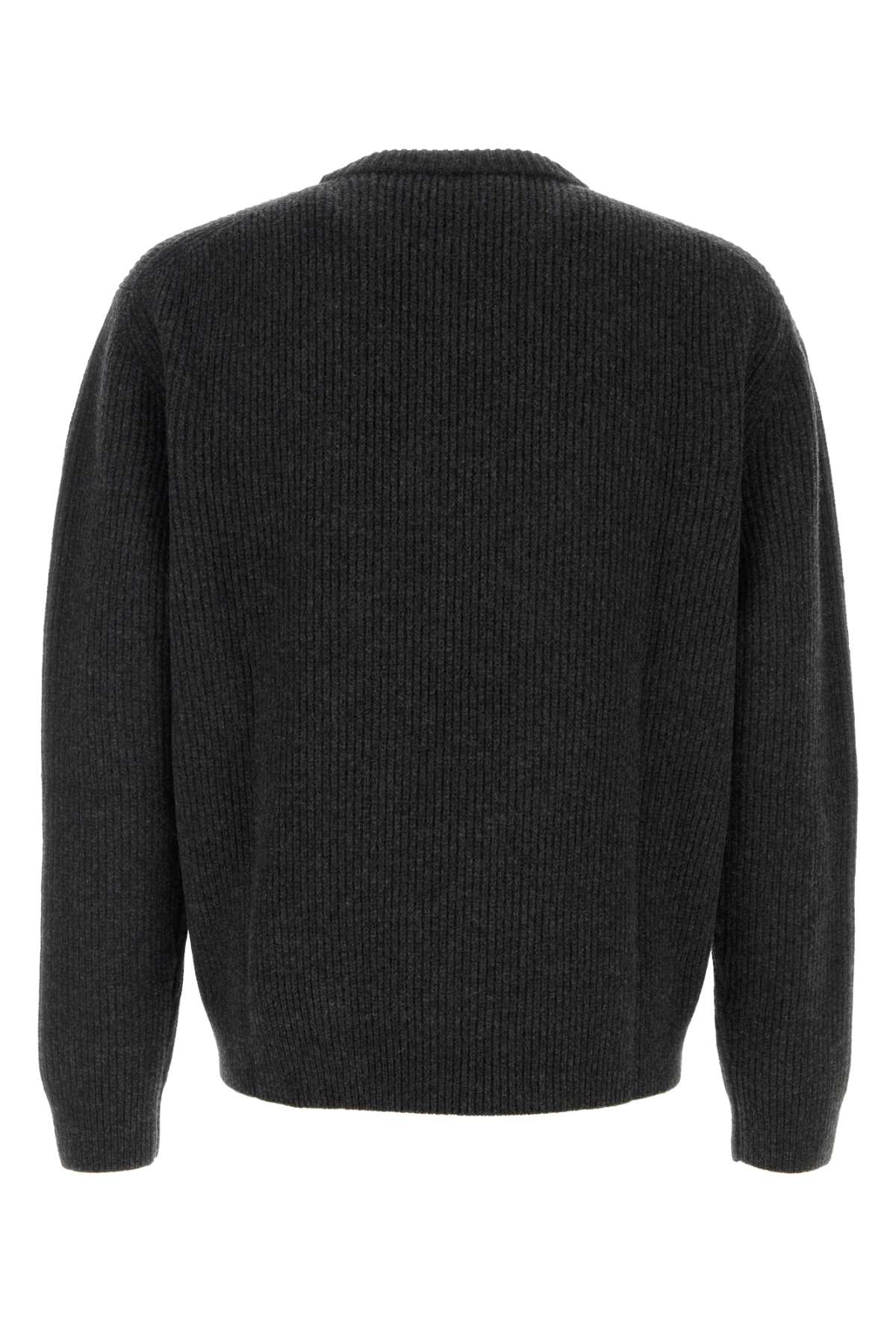 Gucci Gray Wool And Cashmere Sweater Men In Black