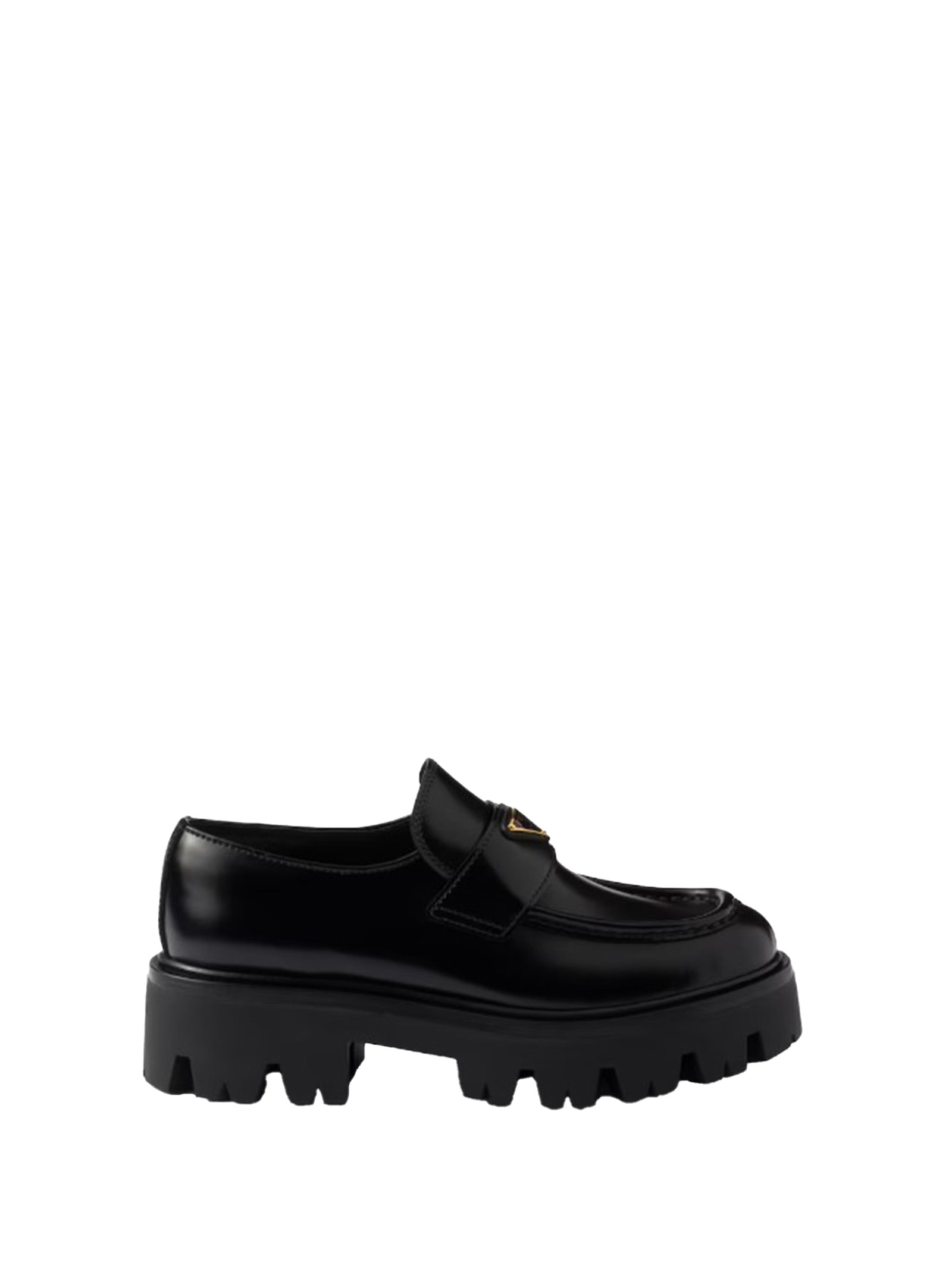 Prada Moccasins In Suede In Black