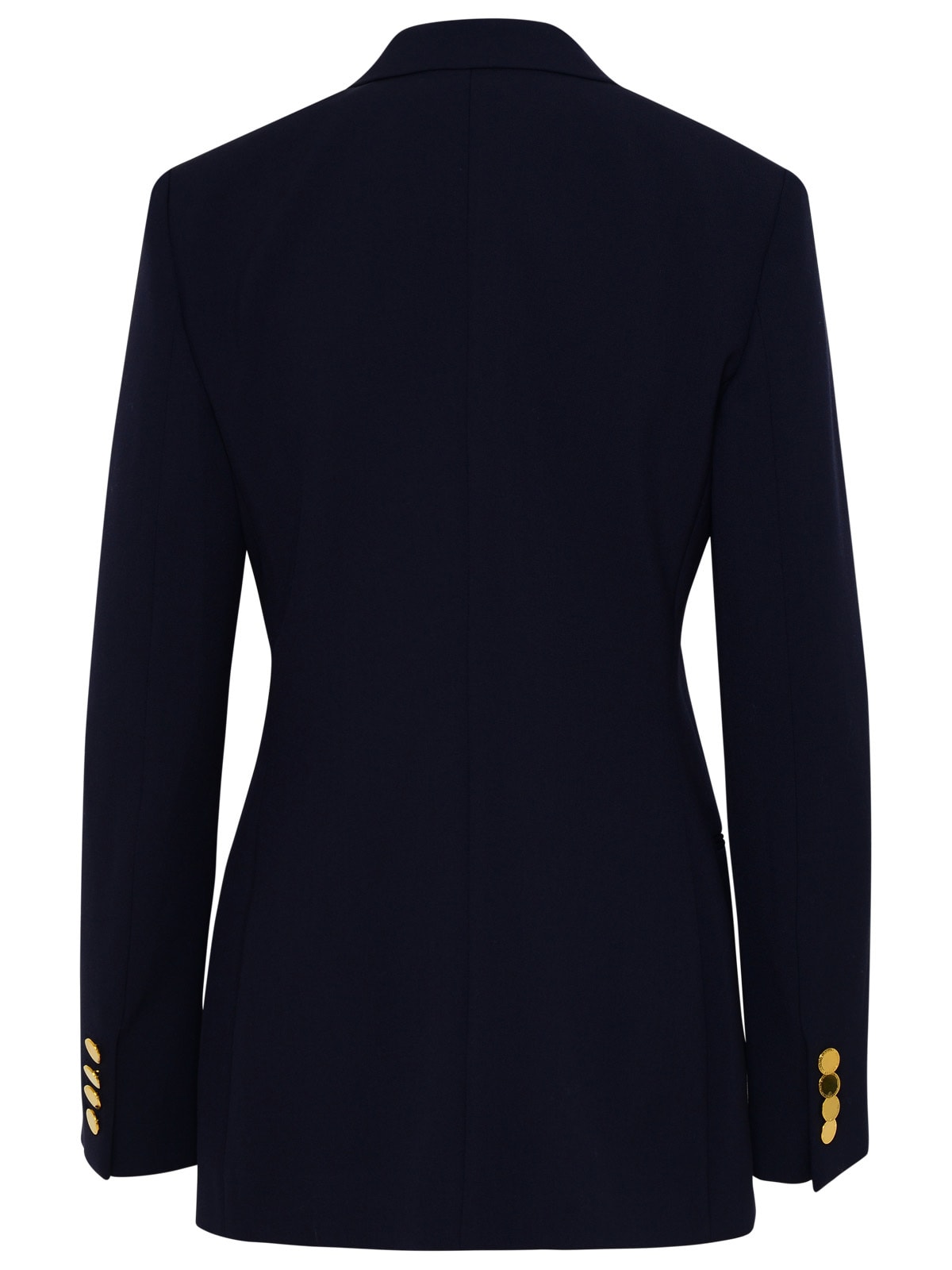 Stella Mccartney Blue Wool Blend Blazer Jacket In Ink