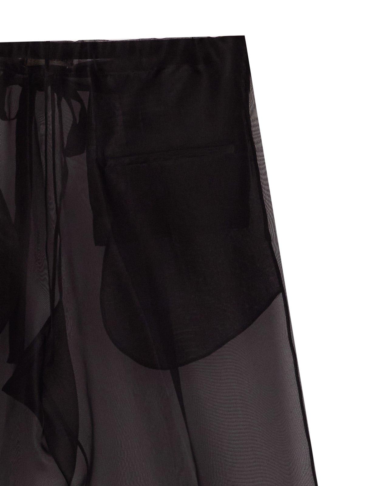 Khaite Trenton Silk Organza Sheer Pants