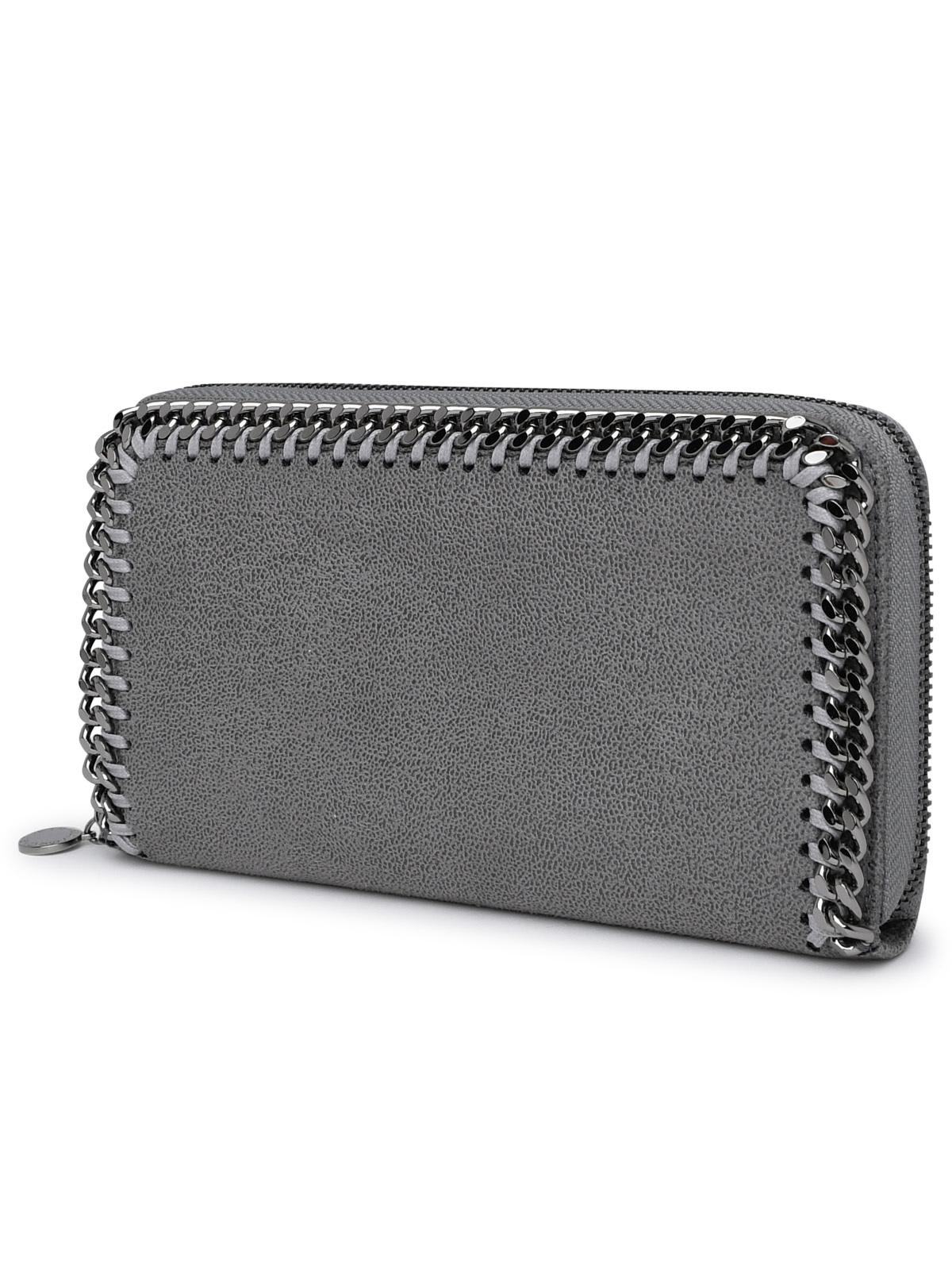 Shop Stella Mccartney Recycled Polyester Wallet In Grey