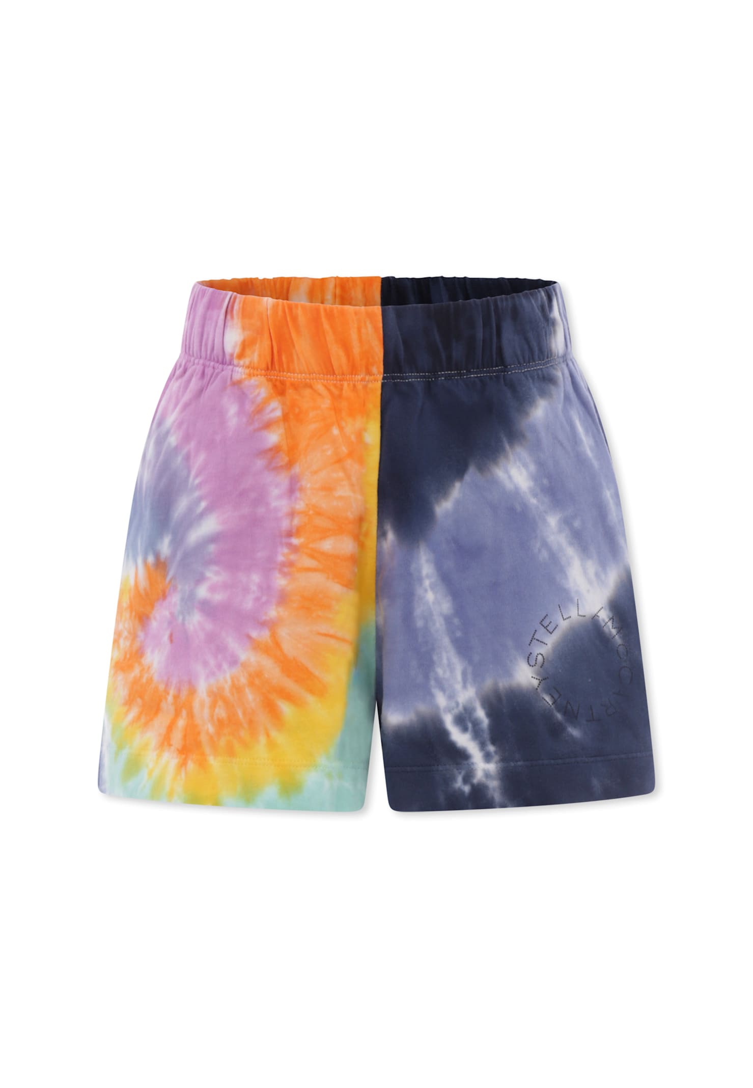 Stella Mccartney Multicolor Shorts For Girl With Logo In Multi