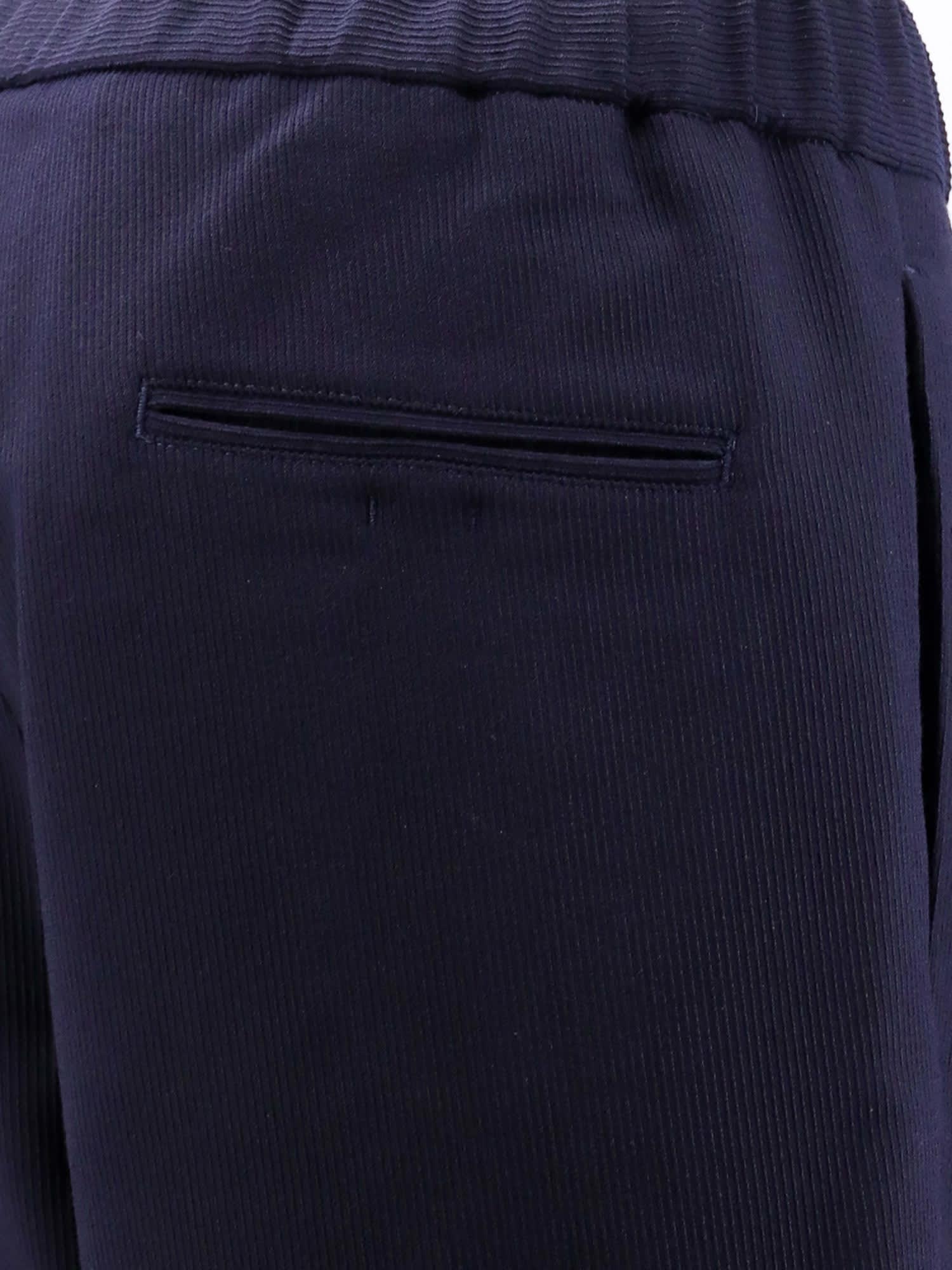 Shop Giorgio Armani Trouser In Blue