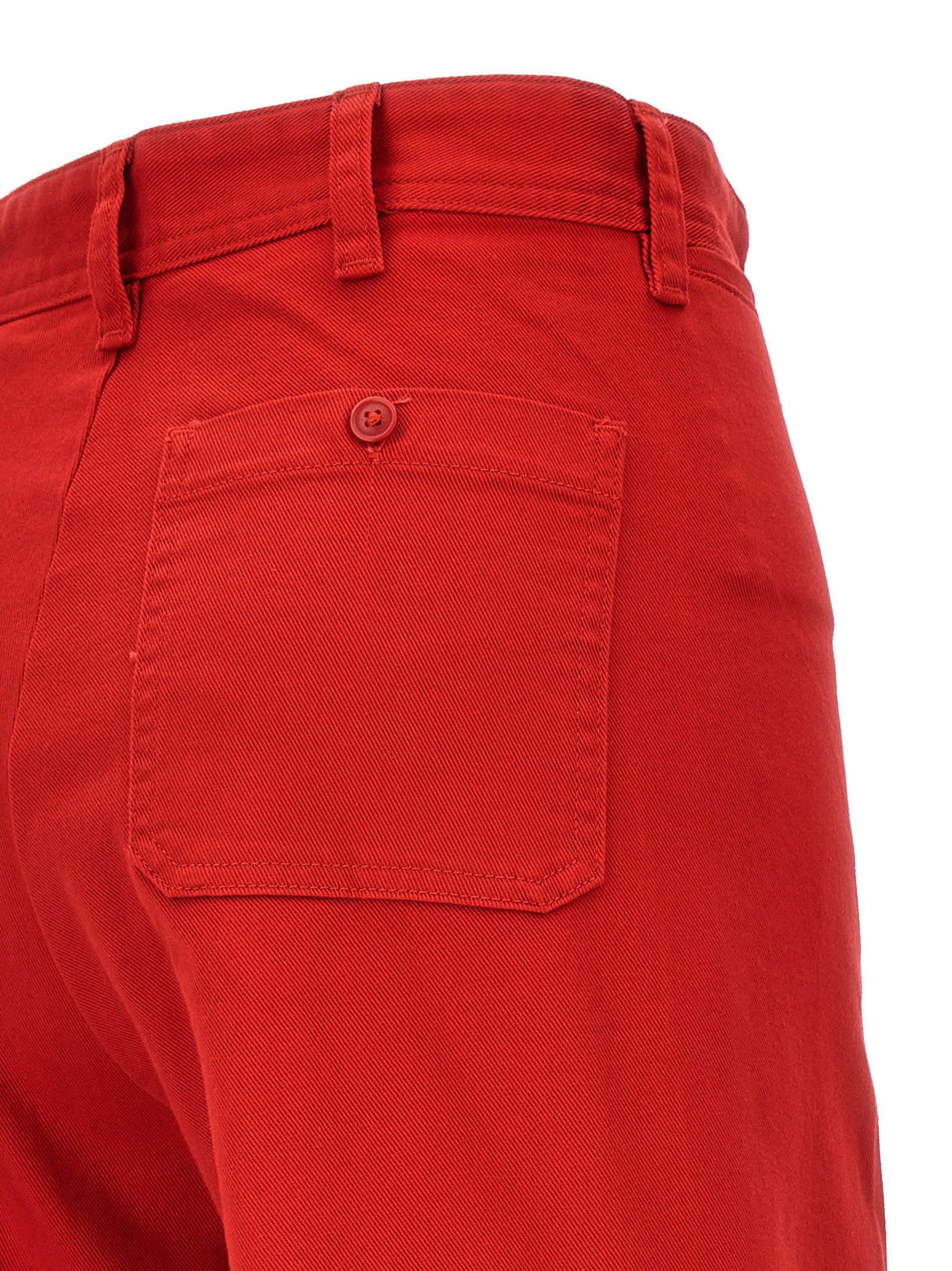 Shop Polo Ralph Lauren Flared Pants In Red