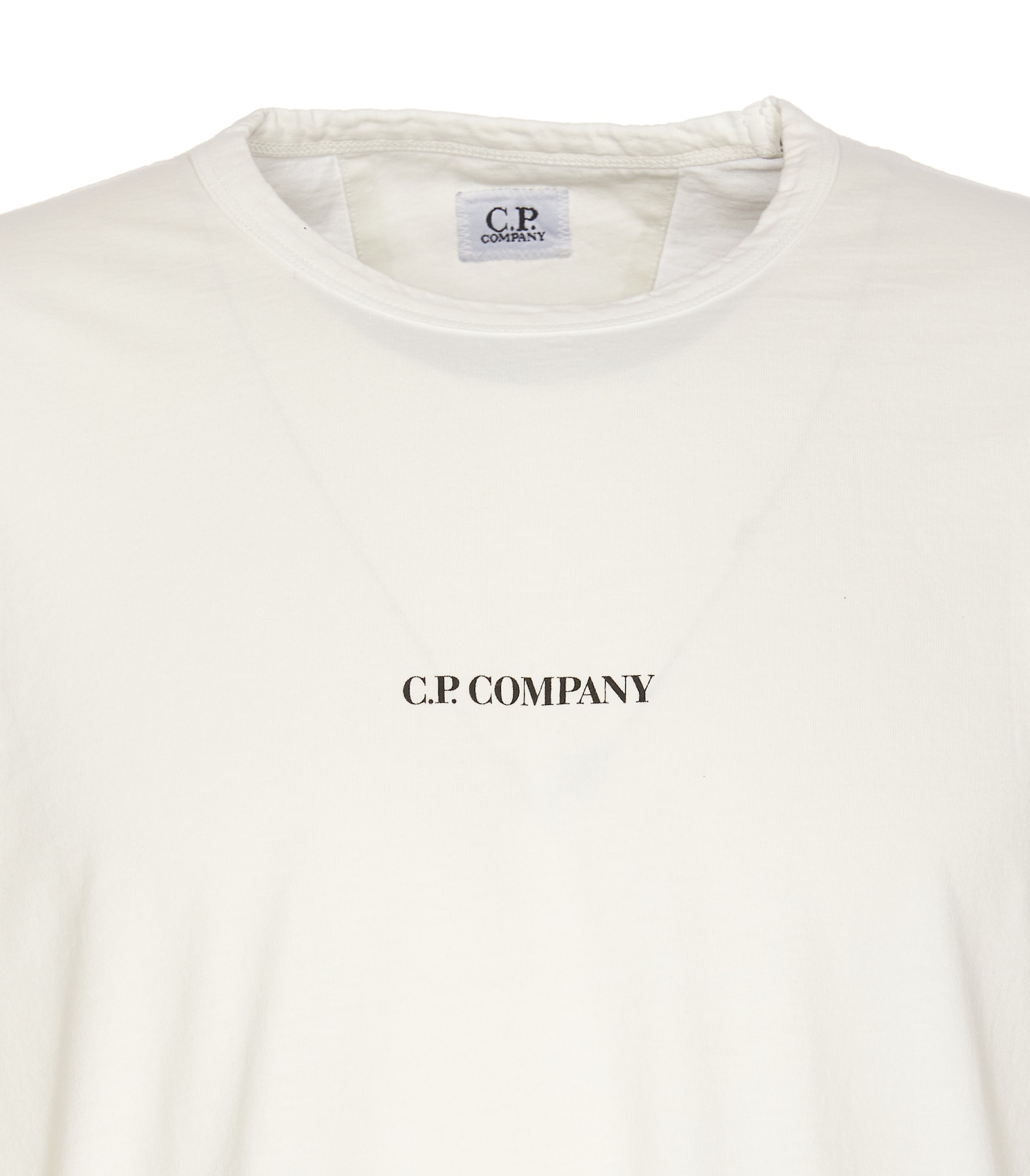 C.p. Company T-shirt Logo In White