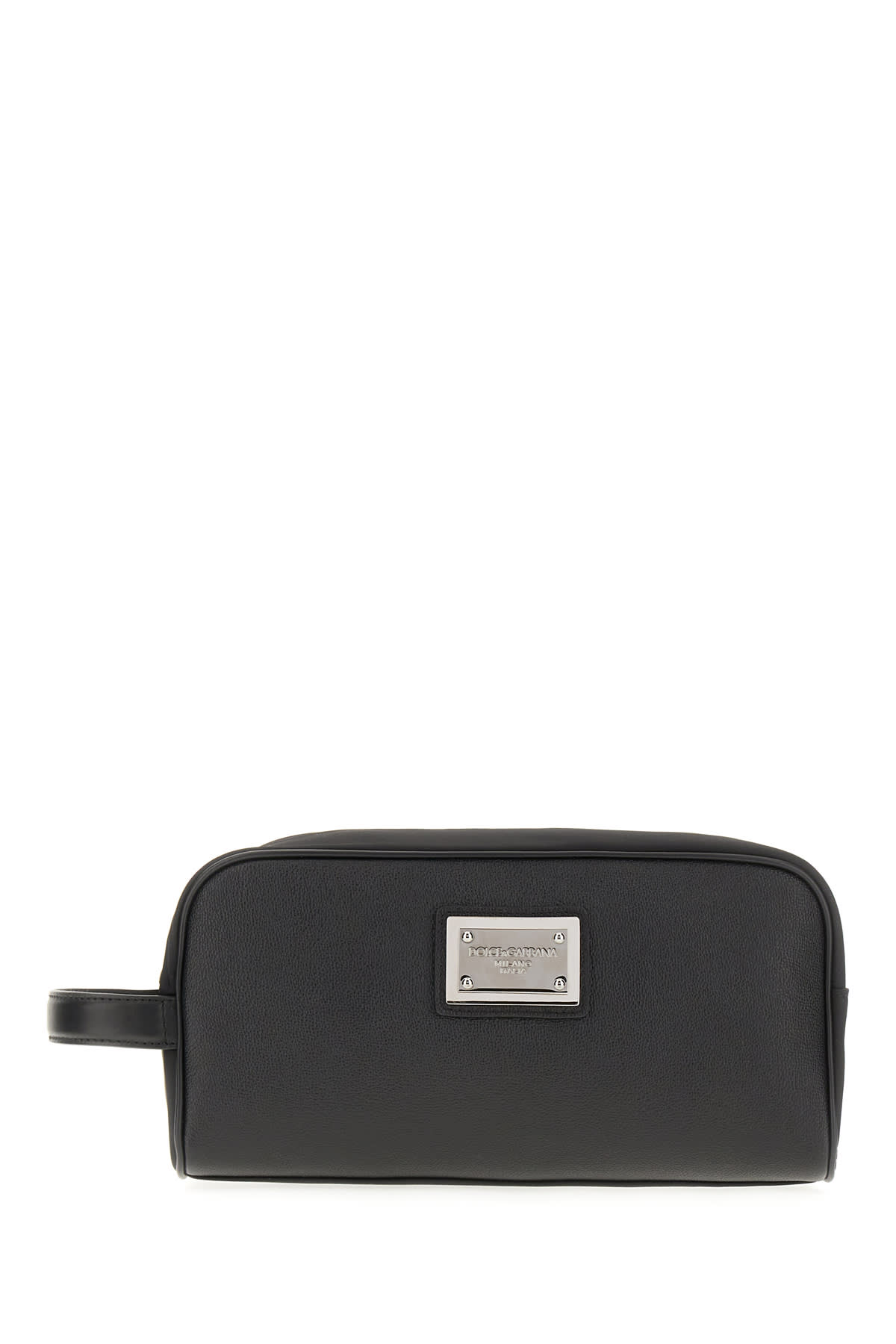 Shop Dolce & Gabbana Black Nylon Beauty Case In Nero