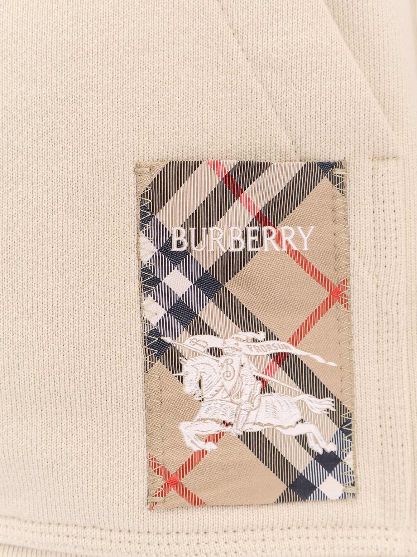 Shop Burberry Sweatshirt In Beige