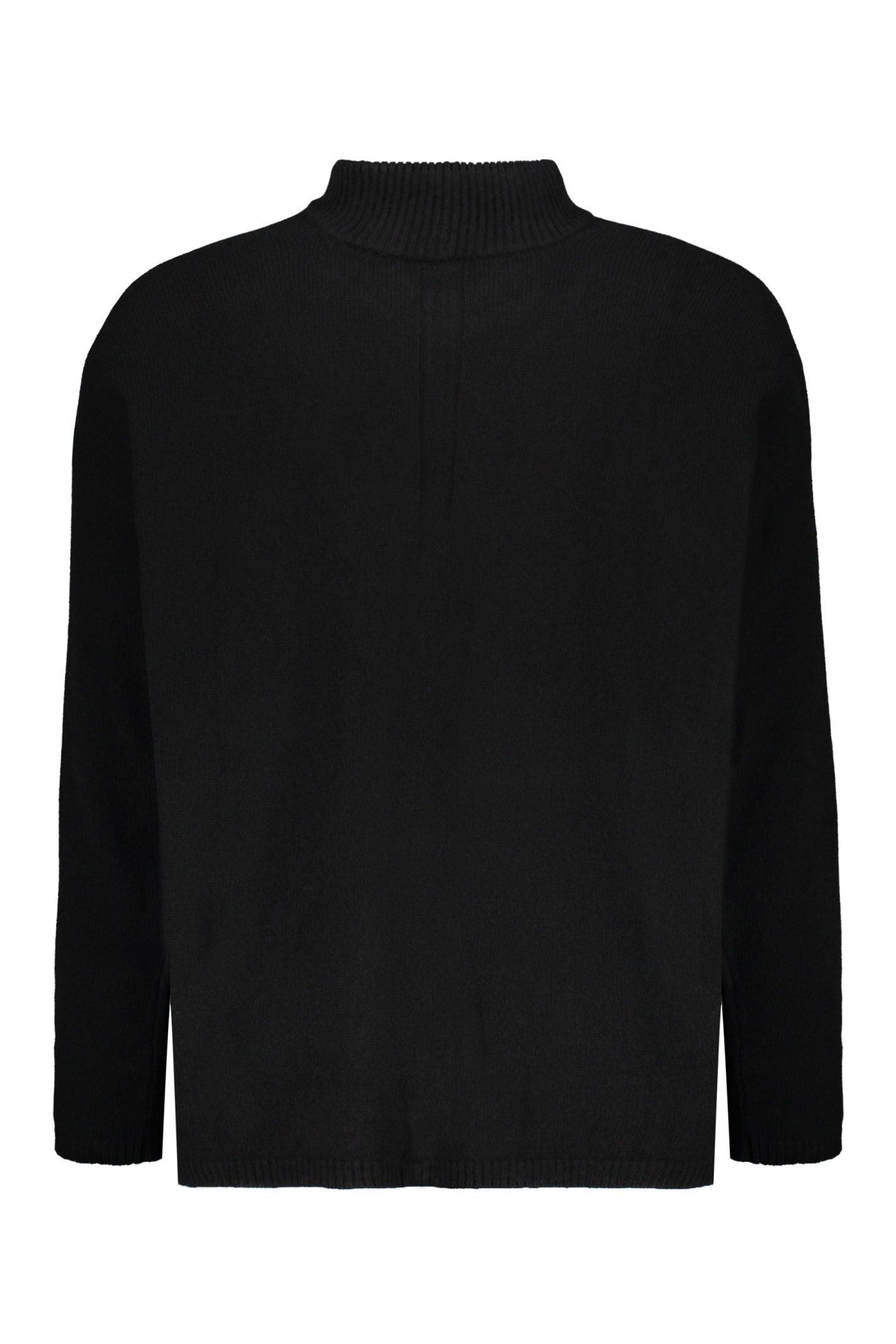 Shop Rick Owens Cashmere Turtleneck Sweater In Black