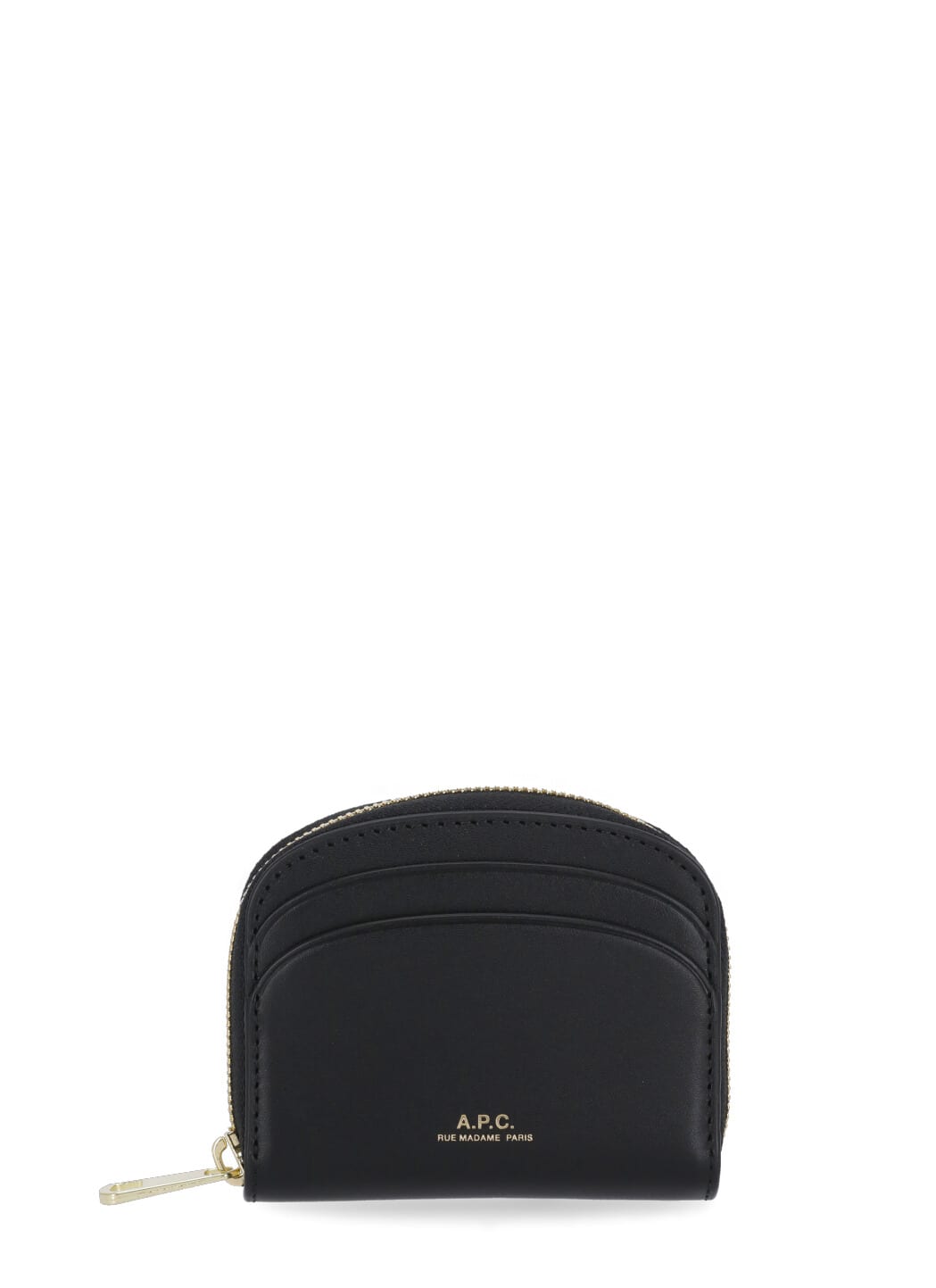 Apc A.p.c. Porte-cartes Demi-lune Accessories In Black