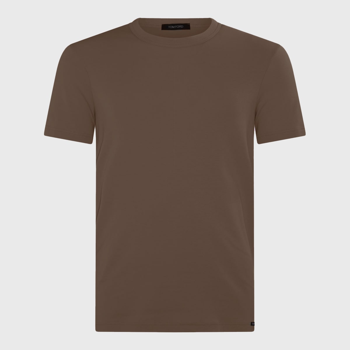 Shop Tom Ford Nude Cotton T-shirt In Nude 7