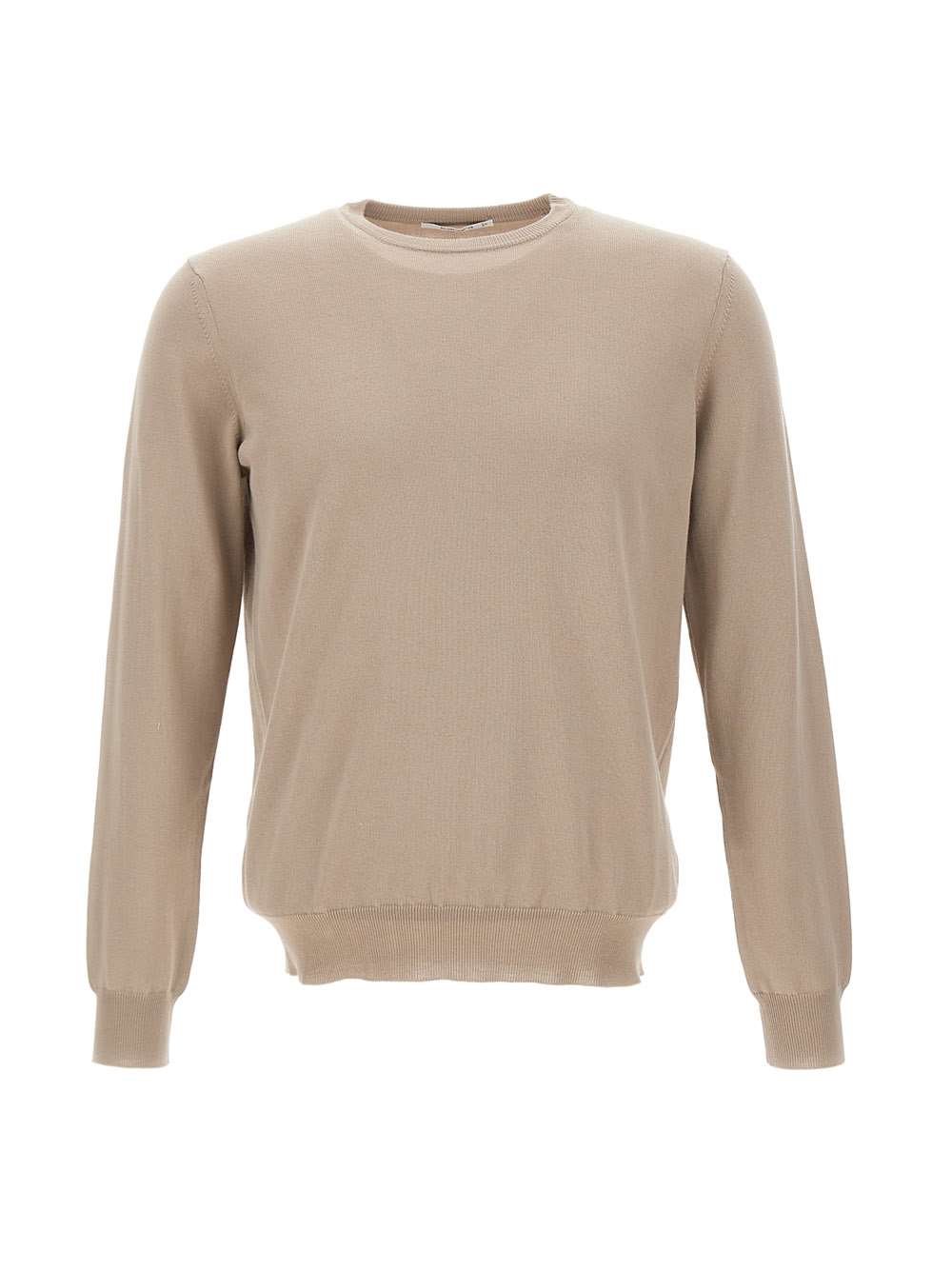 Shop Kangra Cotton Sweater In Beige