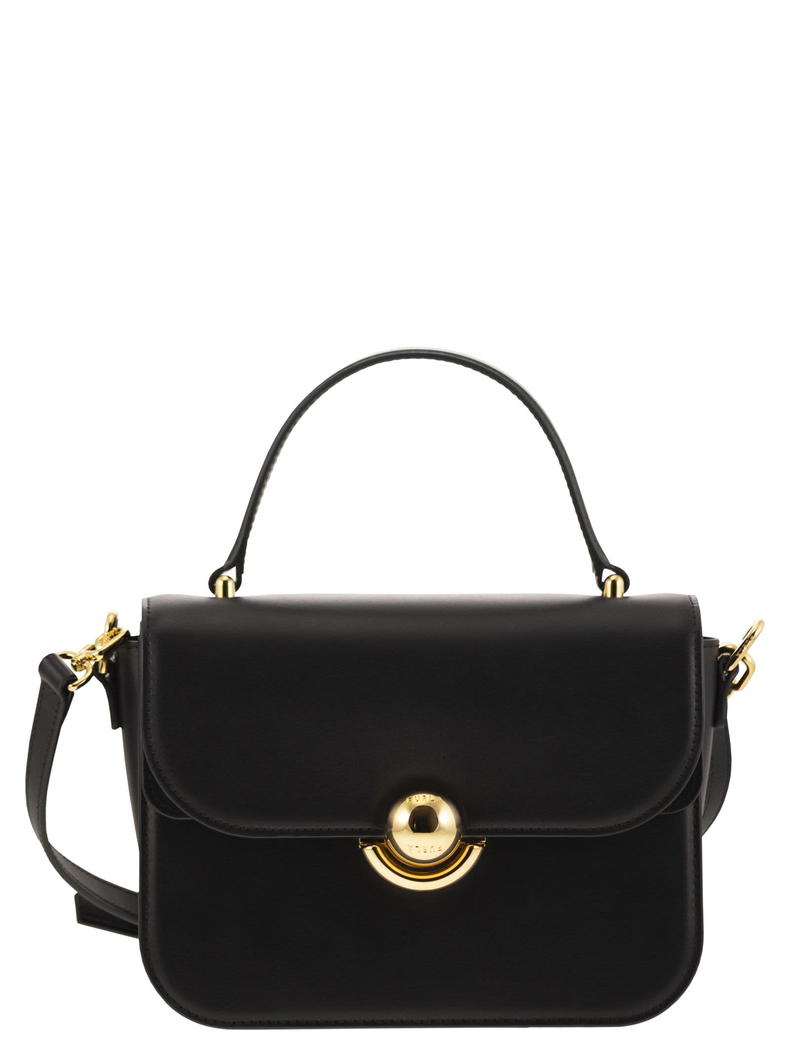 Shop Furla Sfera Mini Crossbody Bag In Black