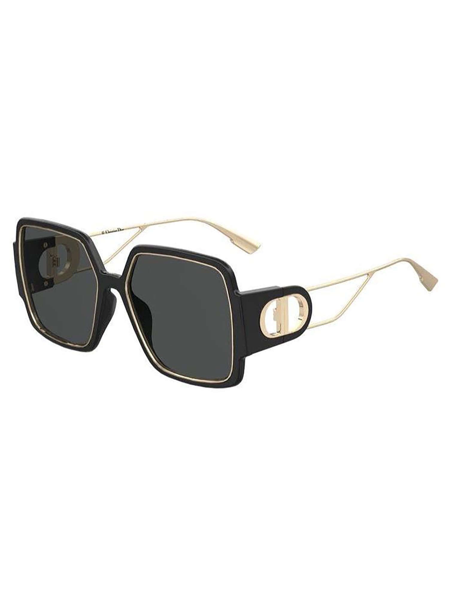 Dior 30montaigne2 Sunglasses In K Black Gold